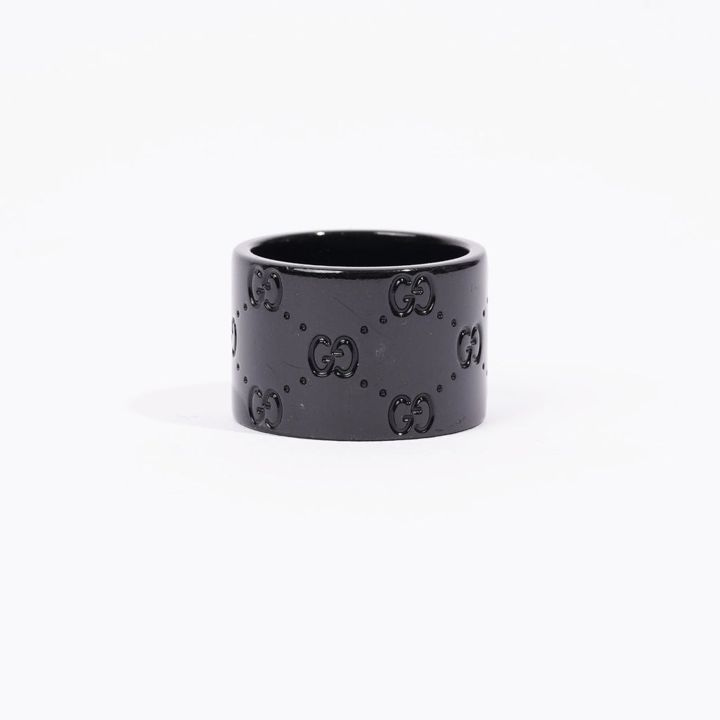 Gucci Icon Ring Black Base Metal 55