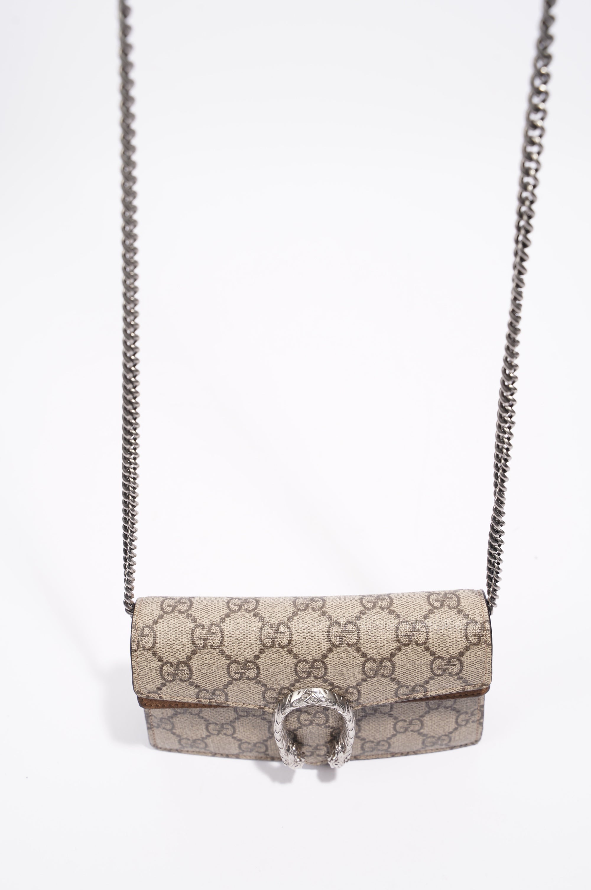 Gucci Womens Dionysus Bag Supreme Canvas Super Mini