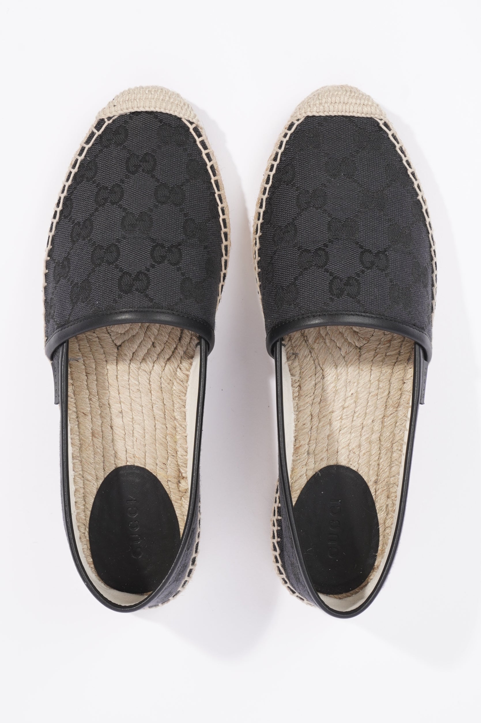 Gucci Womens Cloth Espadrilles Black EU 38.5 / UK 5.5