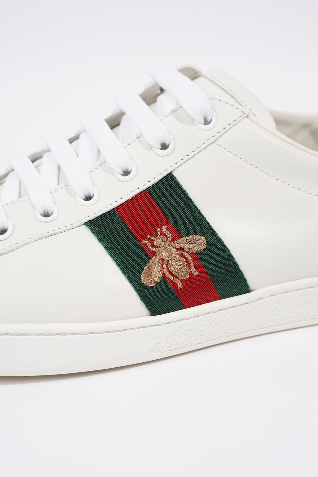 Gucci Mens Ace Bee White / Green / Red EU 41 / UK 7
