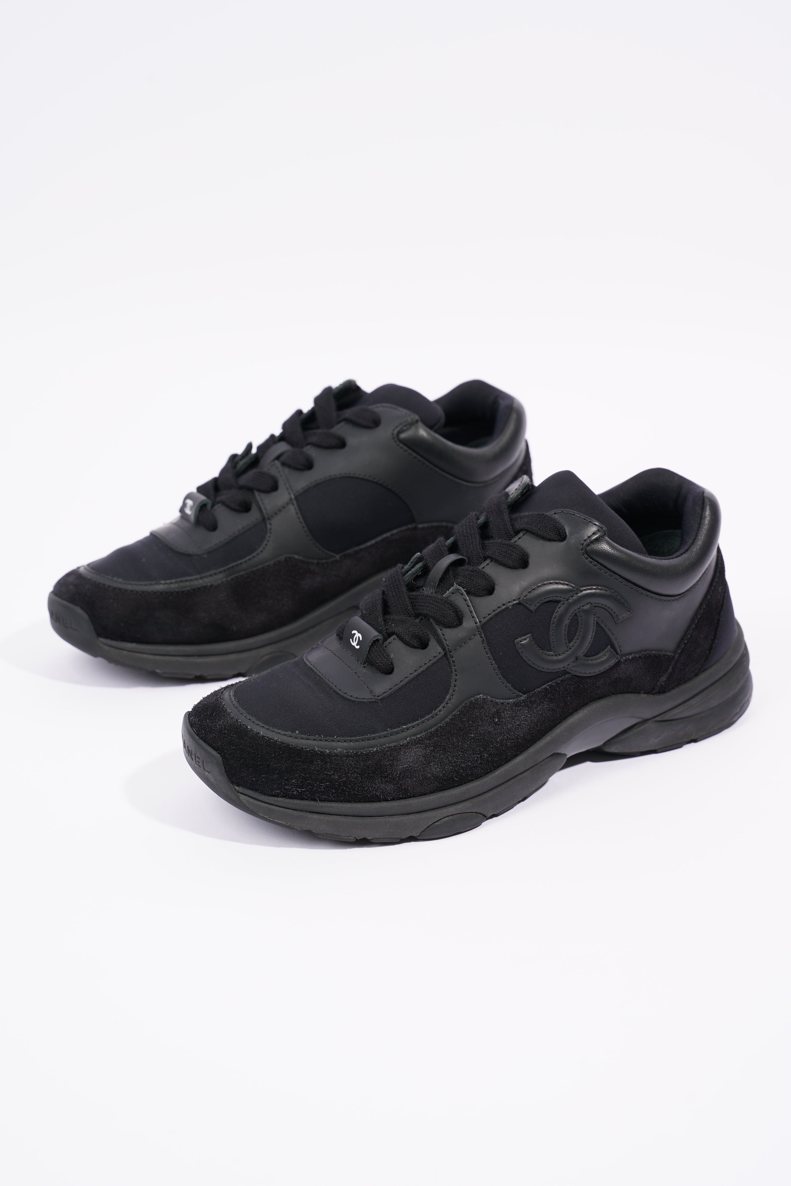 Chanel Womens CC Logo Black EU 37 / UK 4
