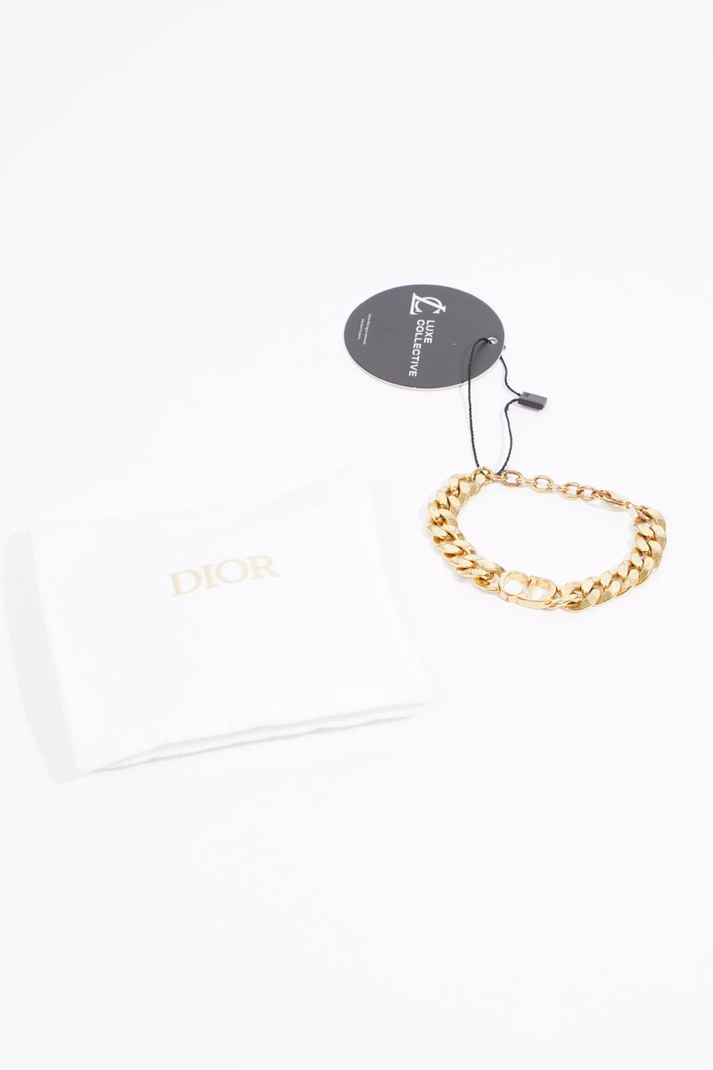 Christian Dior Womens 30 Montaigne Bracelet Golden Finish / Base Metal