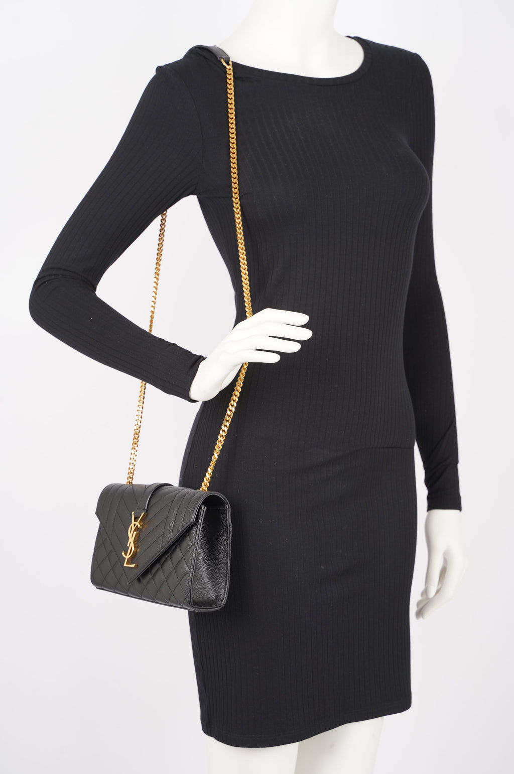 Saint Laurent Envelope Bag Black Small