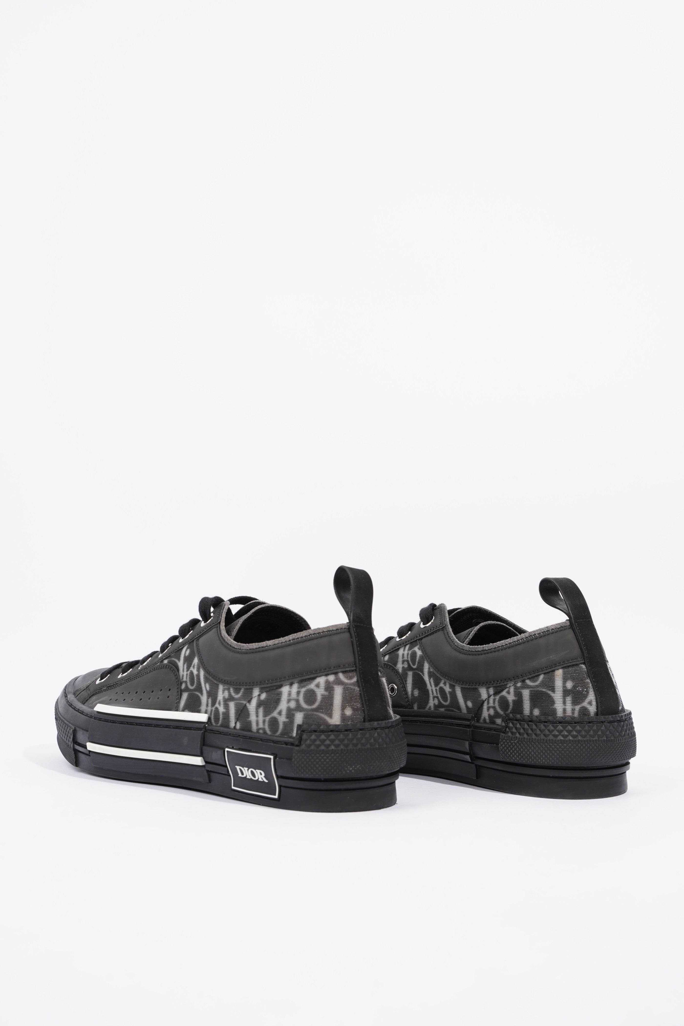 Christian Dior Mens B23 Low Top Sneaker Black EU 42.5 / UK 8.5
