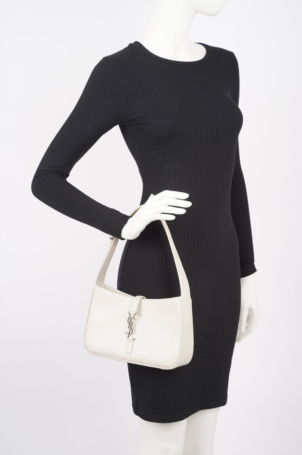 Saint Laurent Womens LE 5 A & Hobo White