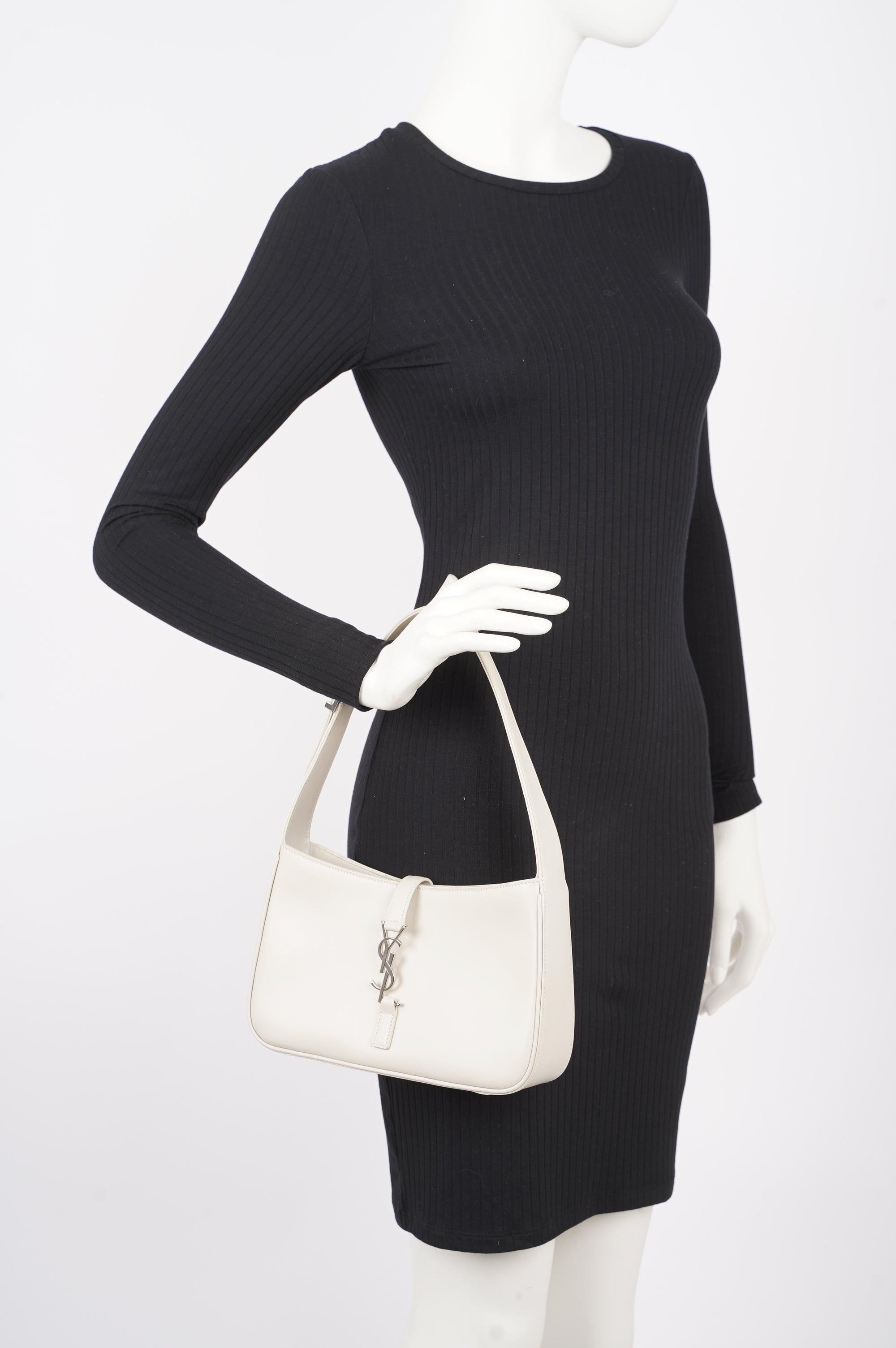 Saint Laurent Womens LE 5 A & Hobo White