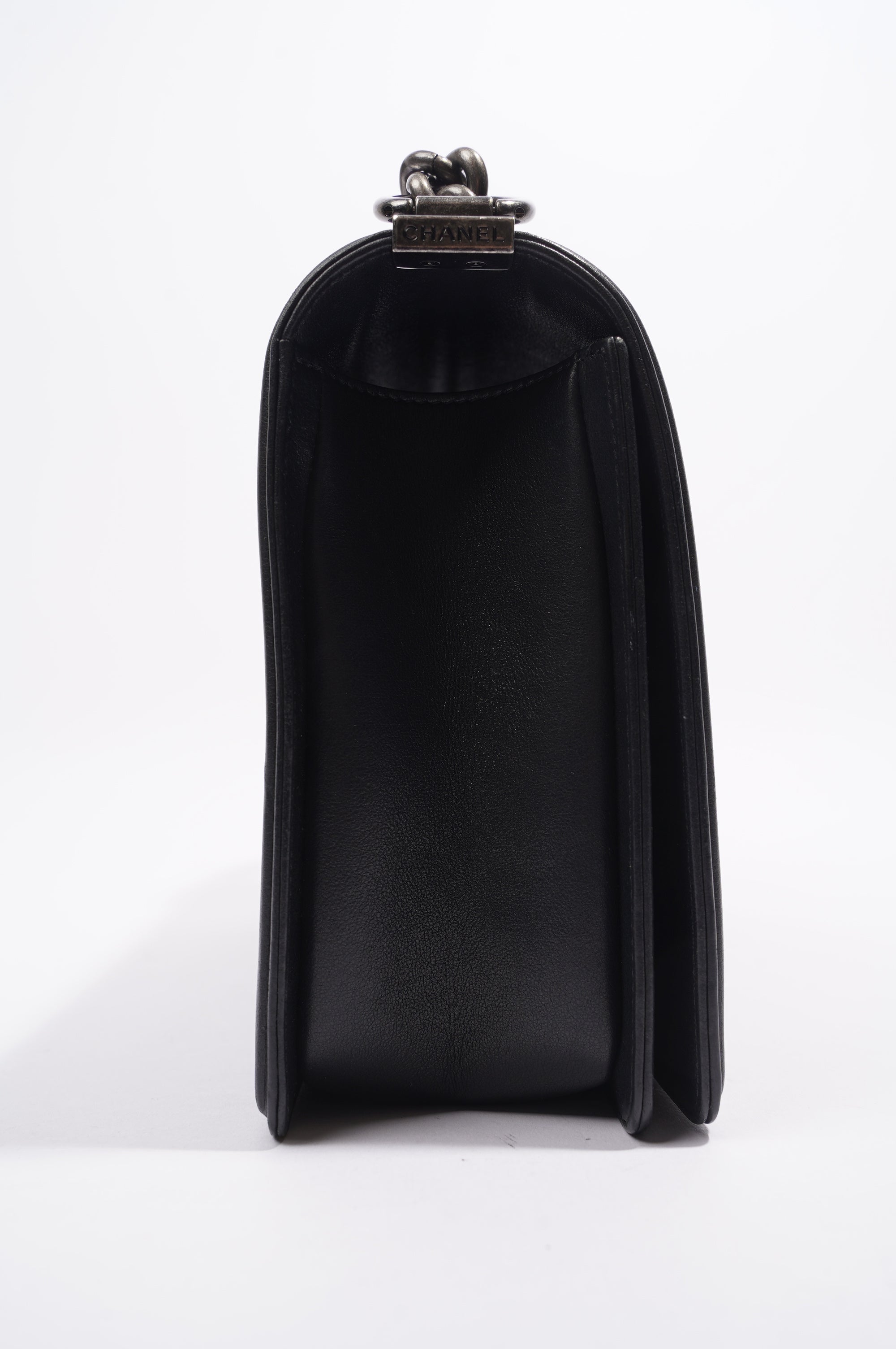 Chanel Boy Bag Black Lambskin Leather