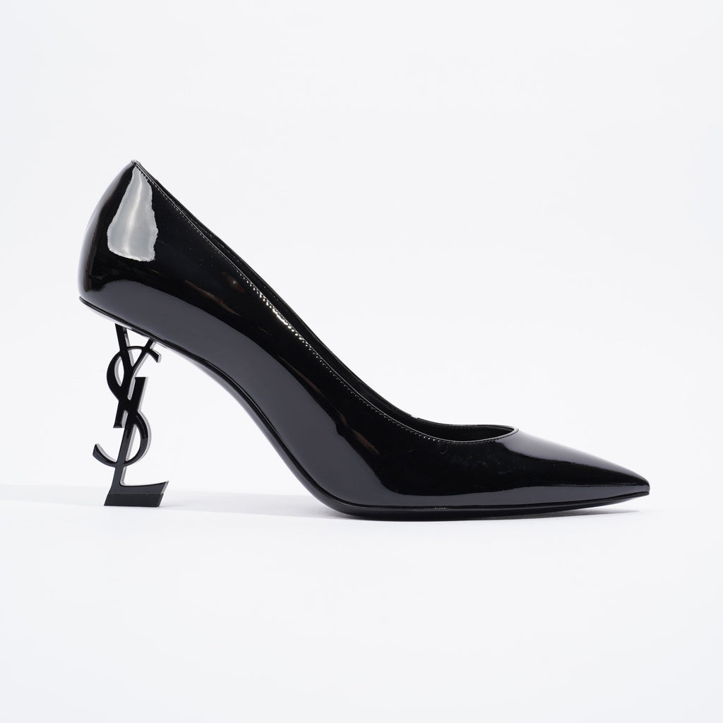 Saint Laurent Opyum Pump 85 Patent Black EU 40 / UK 7