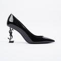 Saint Laurent Opyum Pump 85 Patent Black EU 40 / UK 7