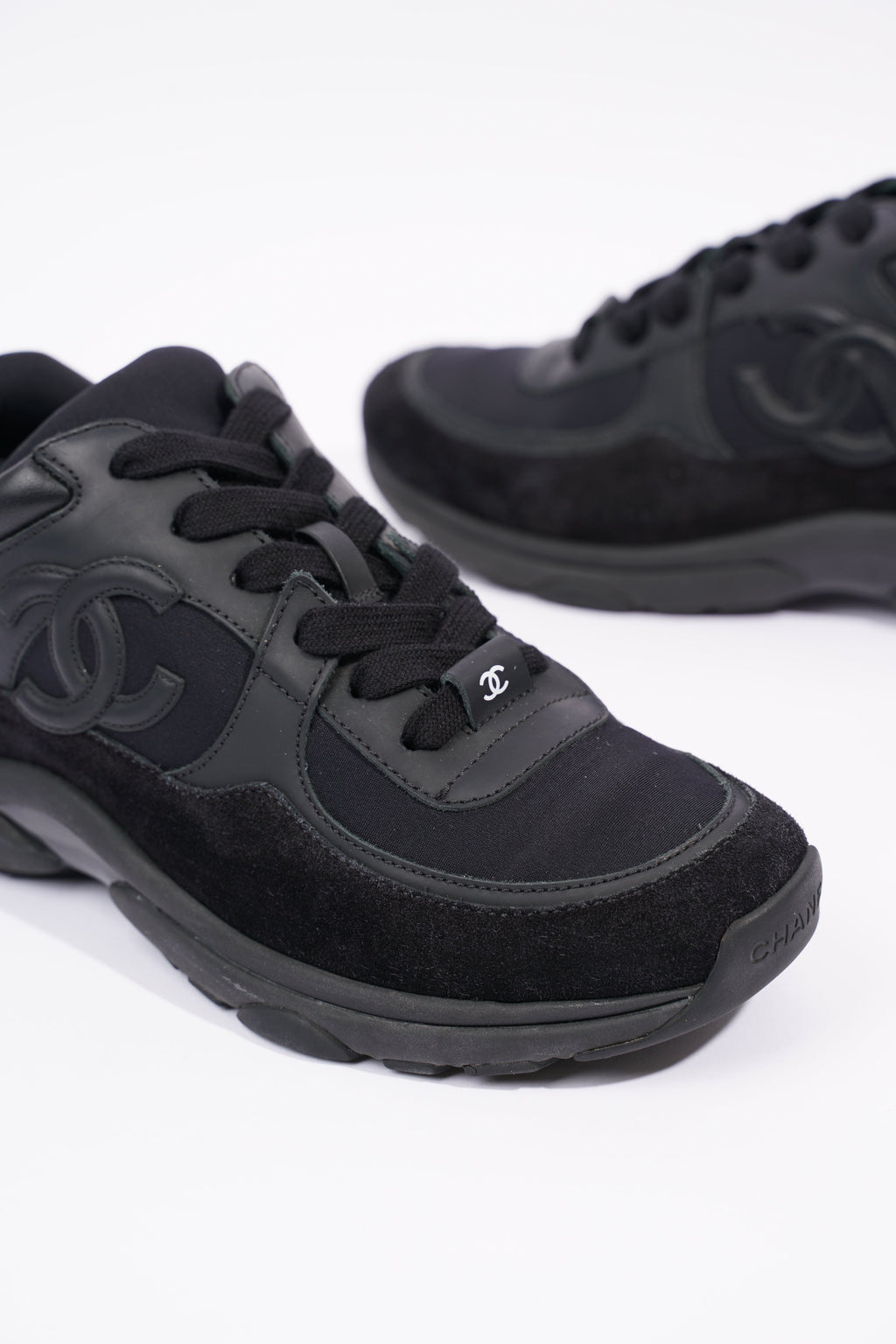 Chanel Womens CC Logo Black EU 37 / UK 4