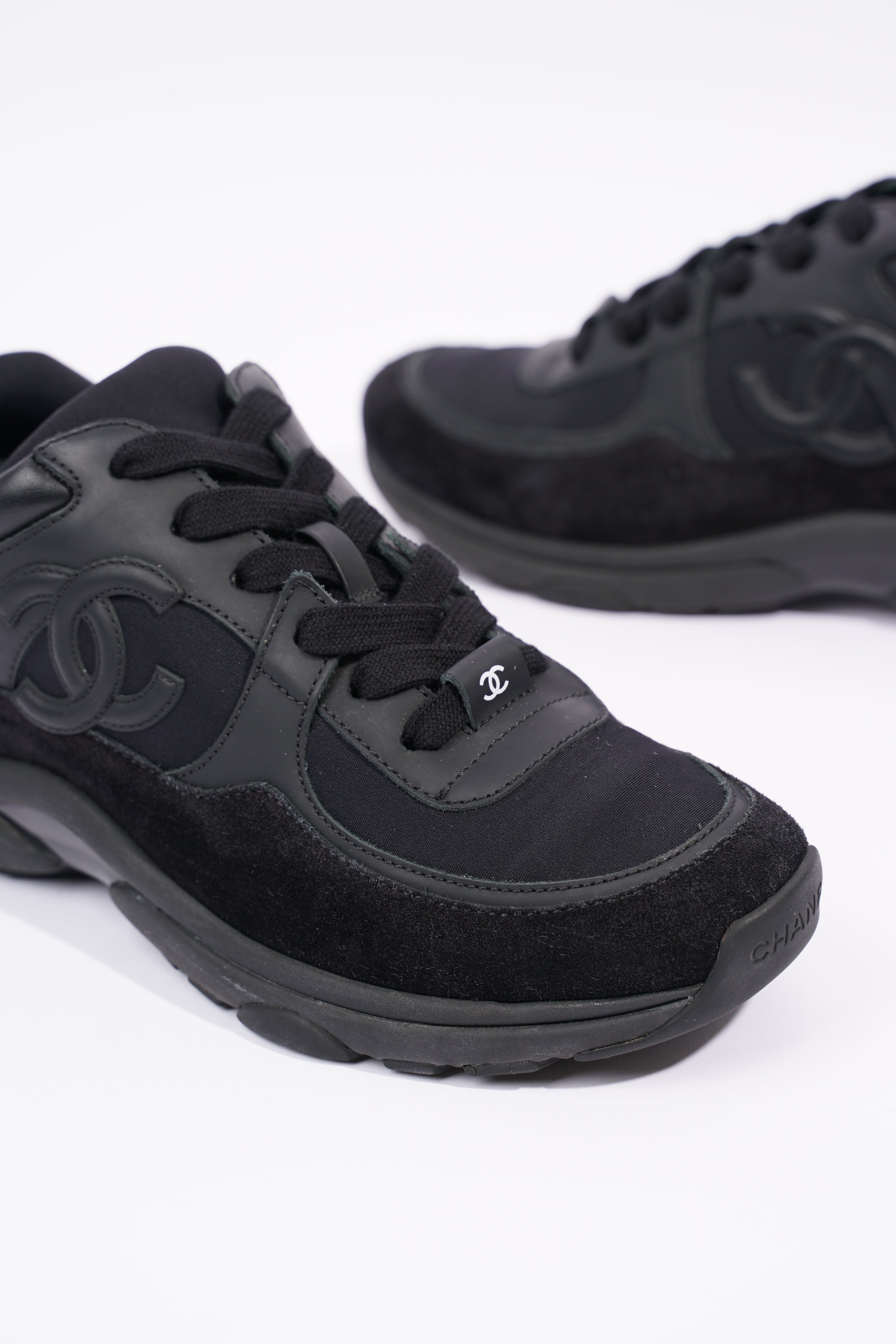 Chanel Womens CC Logo Black EU 37 / UK 4