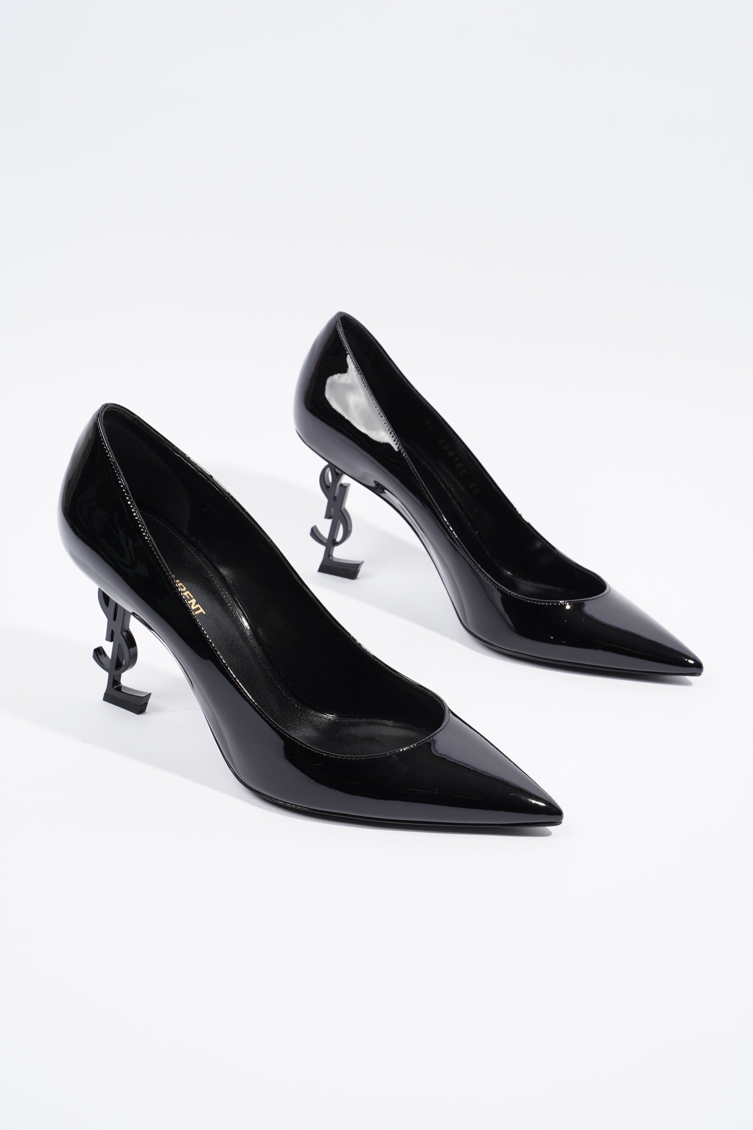 Saint Laurent Opyum Pump 85 Patent Black EU 40 / UK 7