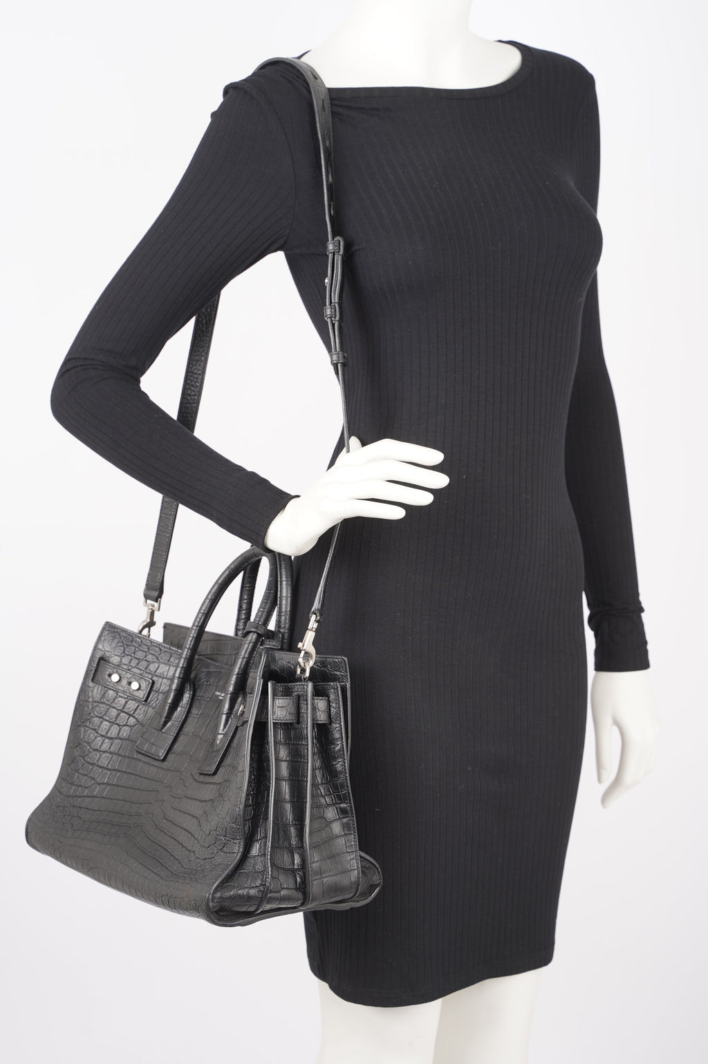 Saint Laurent Womens Sac de Jour Black Small