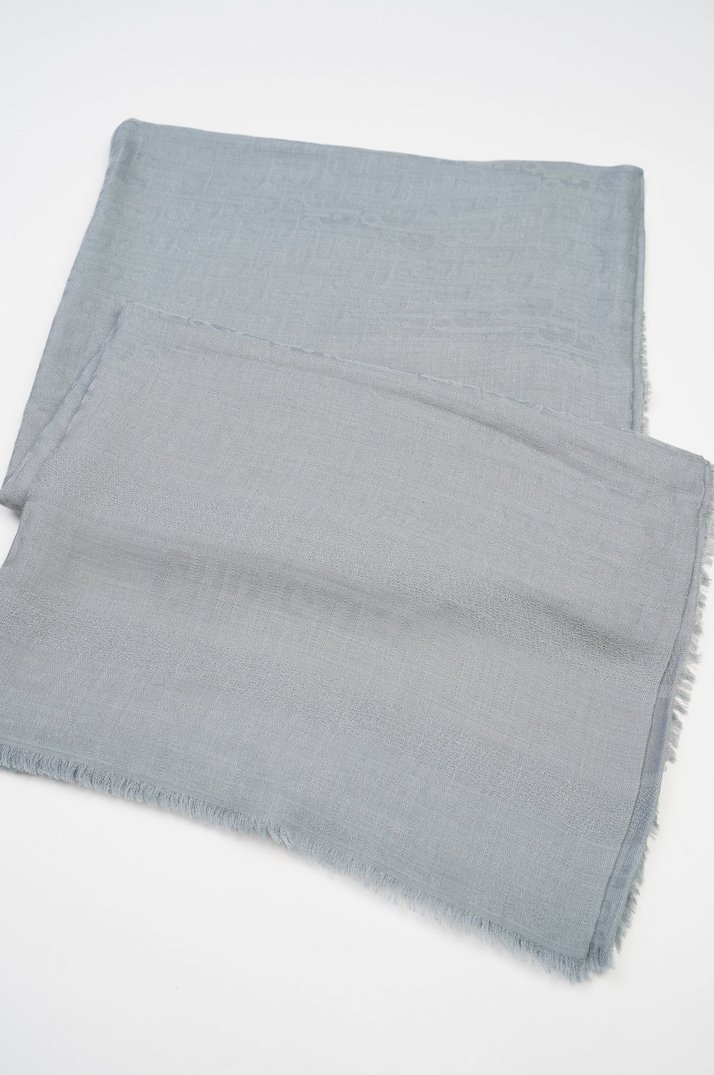 Christian Dior Womens Oblique Scarf Grey