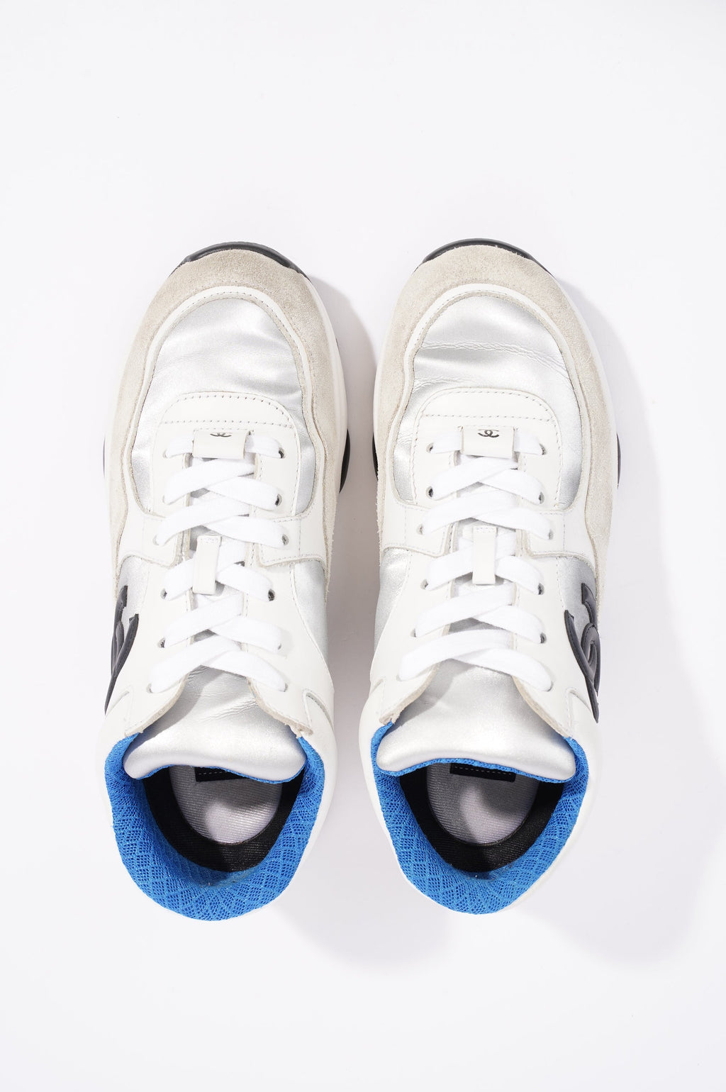 Chanel Womens CC Logo White / Black / Blue EU 36.5 / UK 3.5
