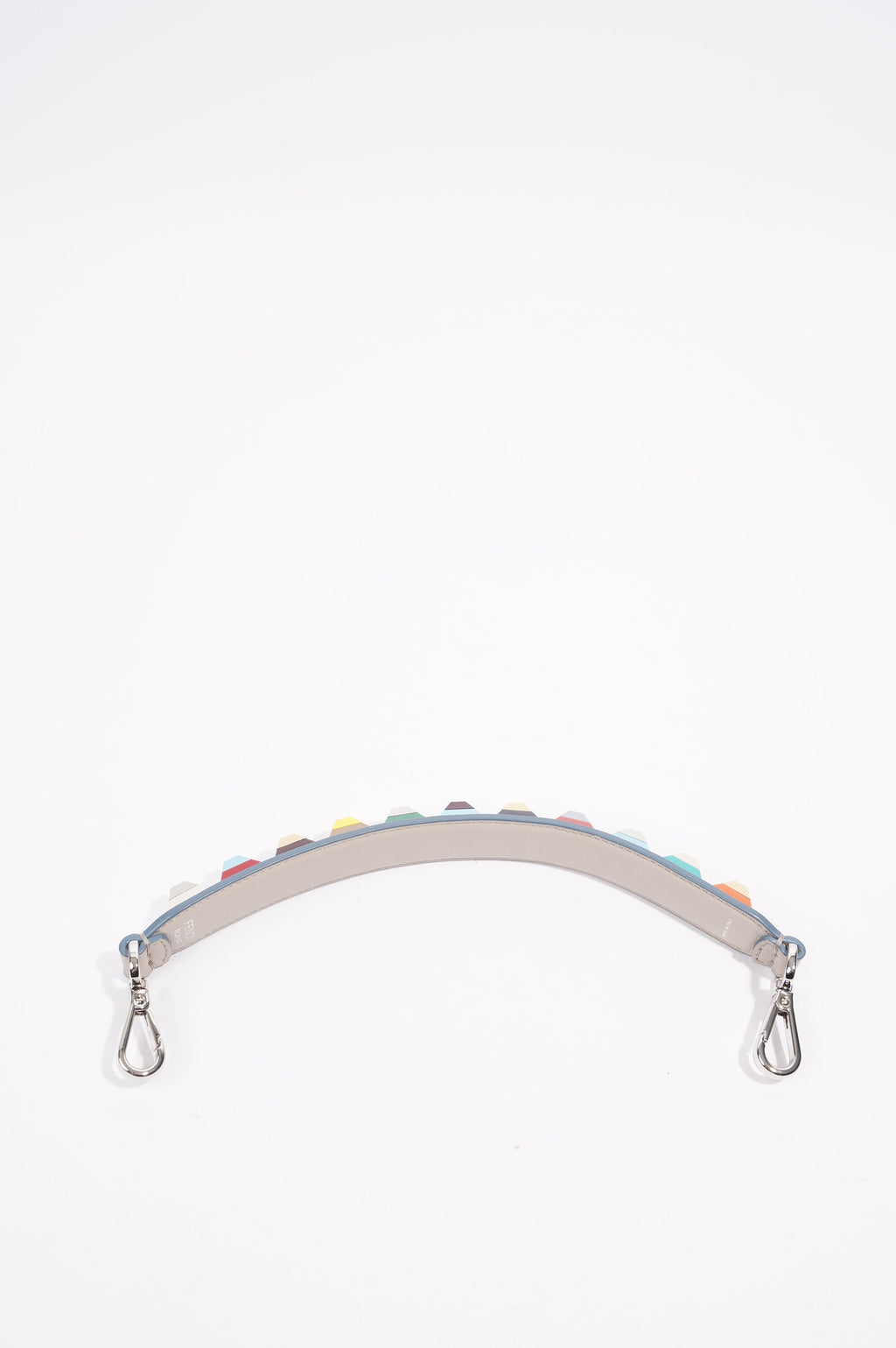 Fendi Womens Studs Strap Multicoloured Leather / Acetate Short