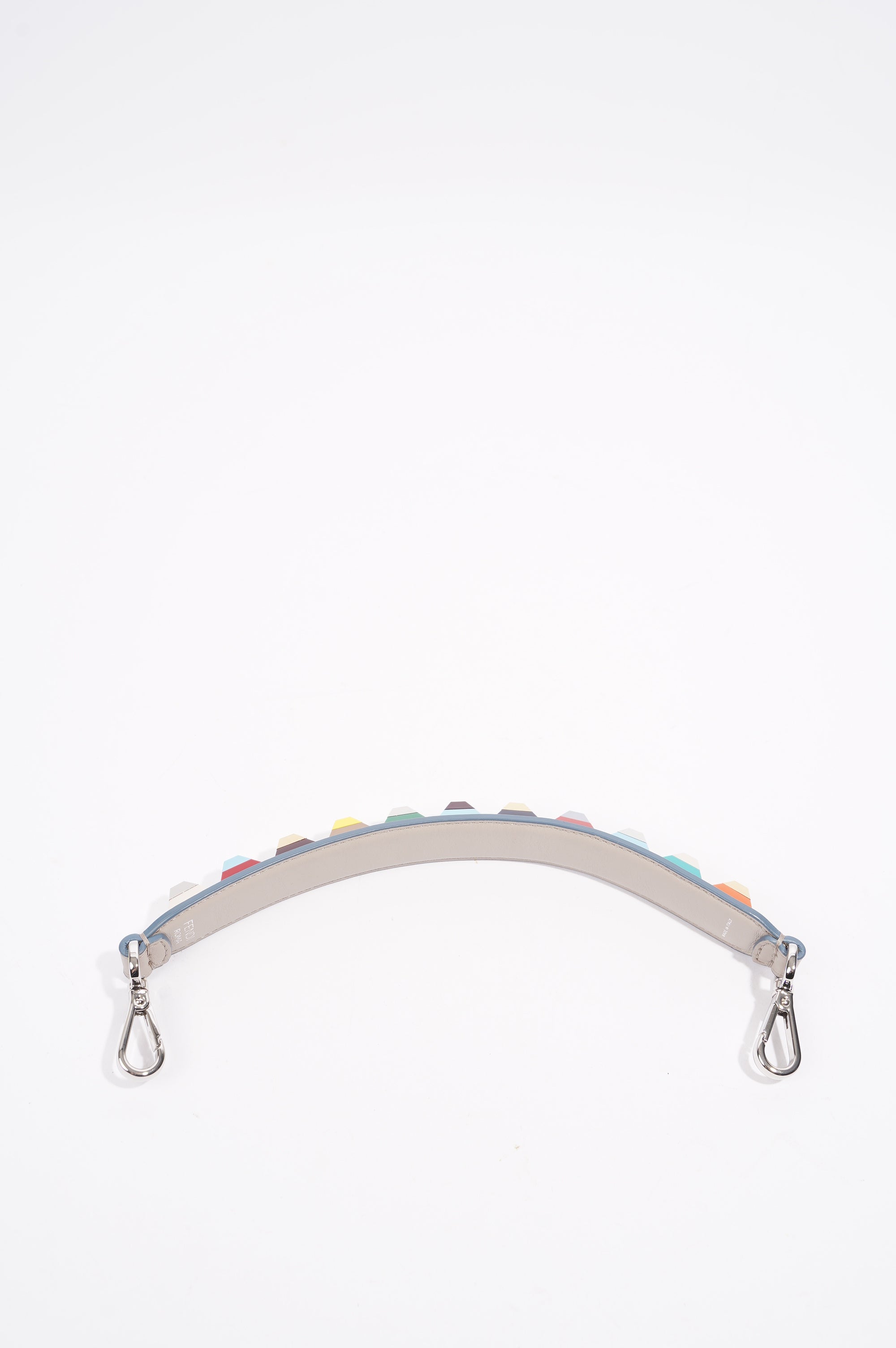 Fendi Womens Studs Strap Multicoloured Leather / Acetate Short
