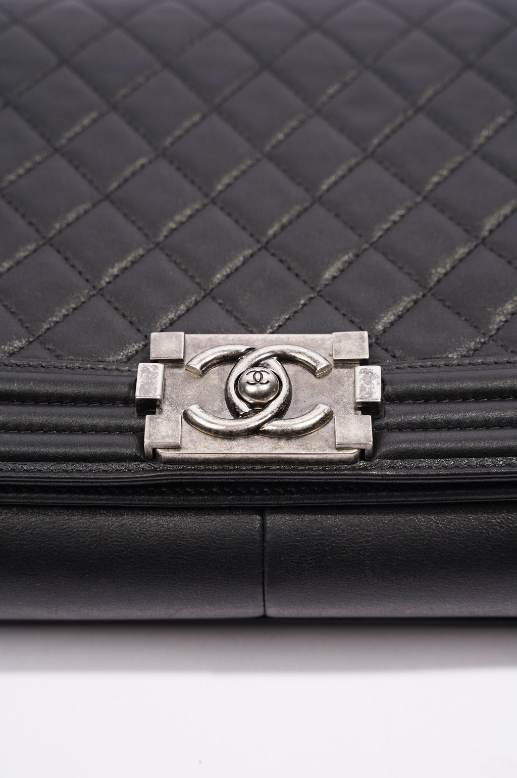 Chanel Boy Bag Black Lambskin Leather