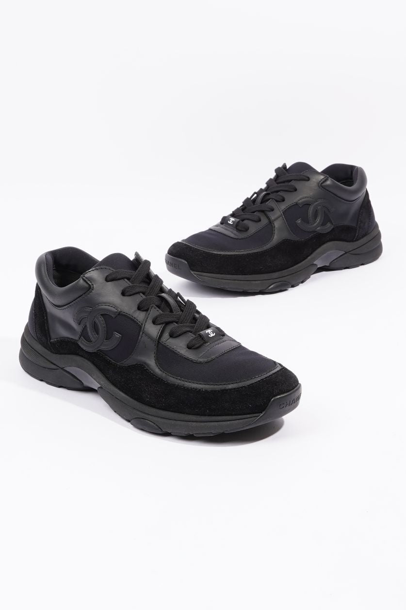 Chanel Womens Runner Black Suede EU 39.5 / UK 6.5