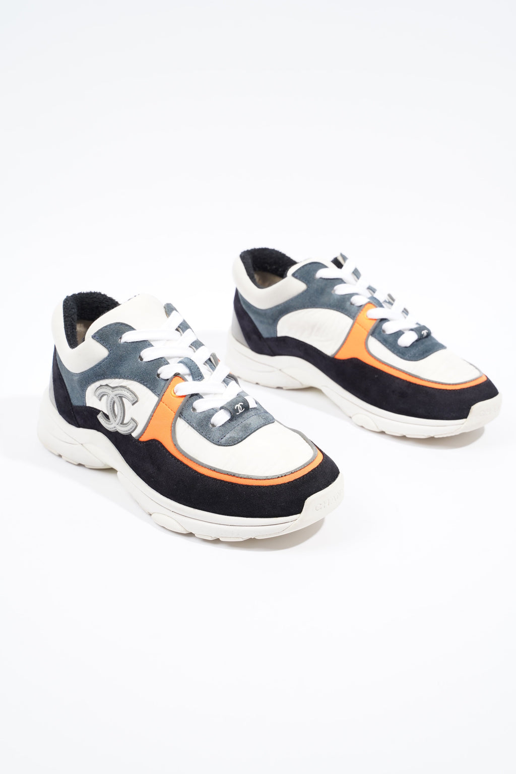 Chanel CC Runner White / Black / Orange EU 37 / UK 4