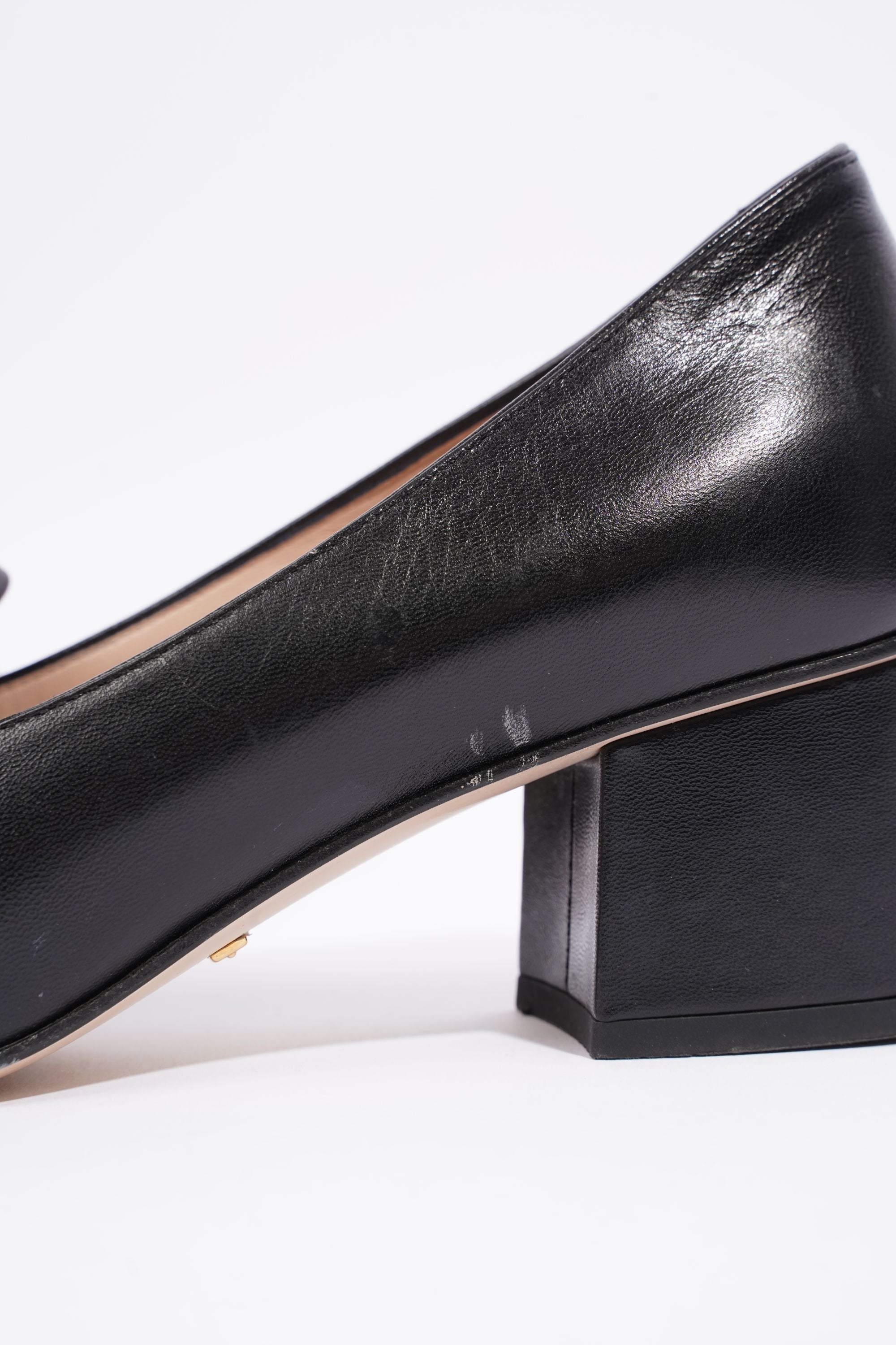 Gucci Womens Marmont Fringed Mule Black / Gold EU 38 / UK 5