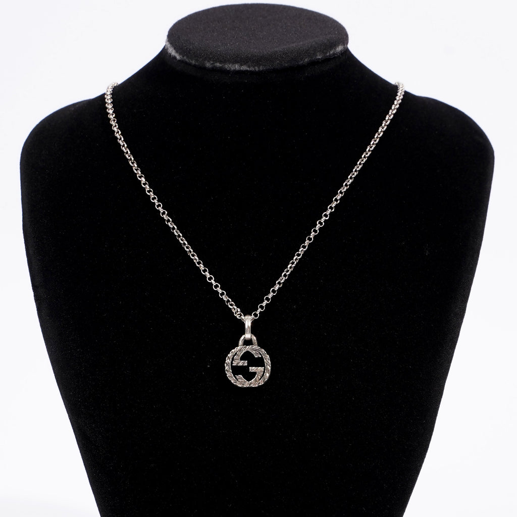 Gucci Interlocking G Necklace Sterling Silver
