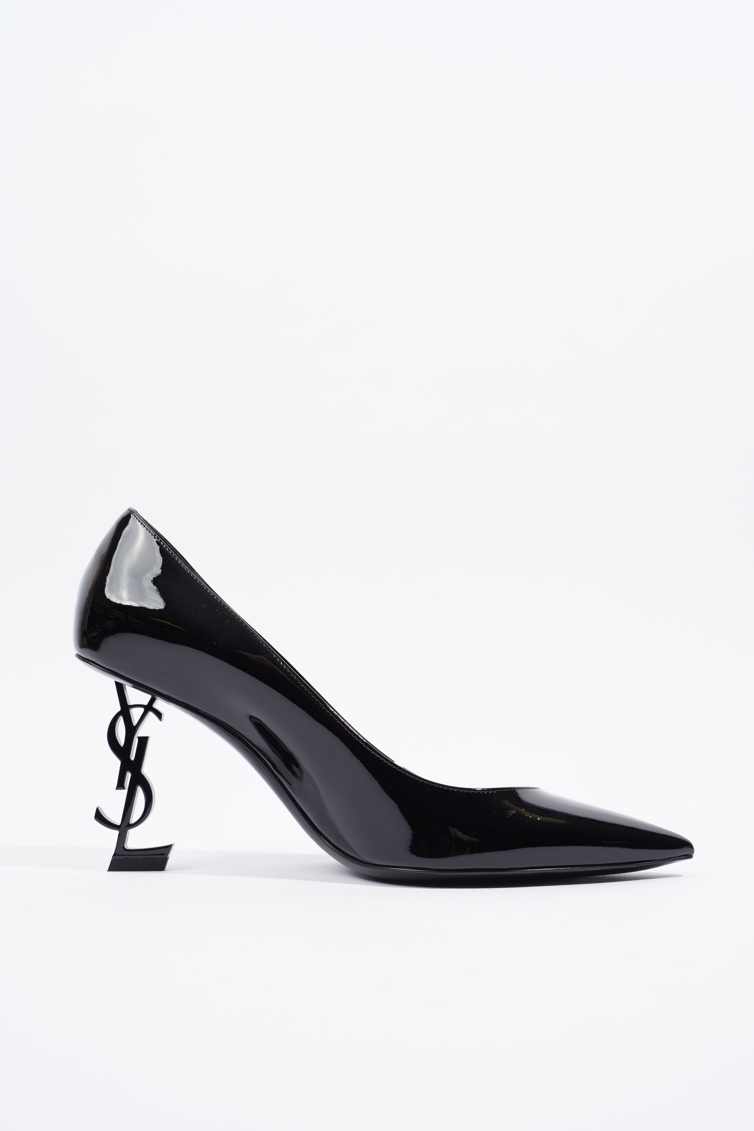 Saint Laurent Opyum Pump 85 Patent Black EU 40 / UK 7