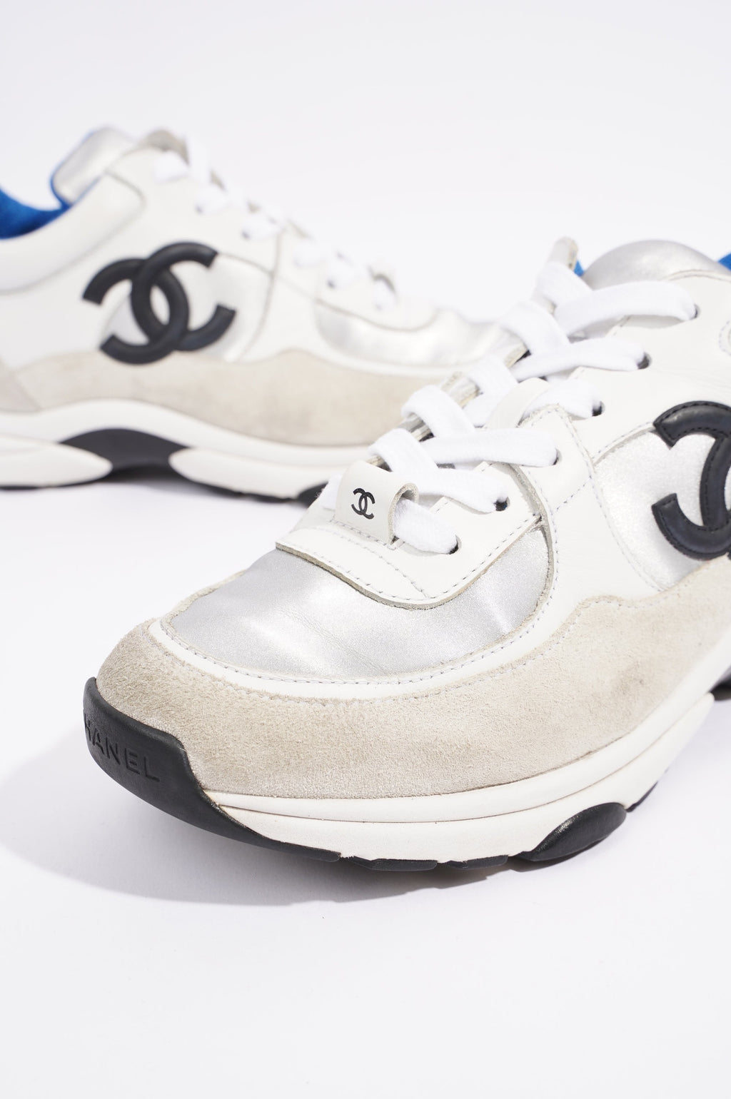 Chanel Womens CC Logo White / Black / Blue EU 36.5 / UK 3.5