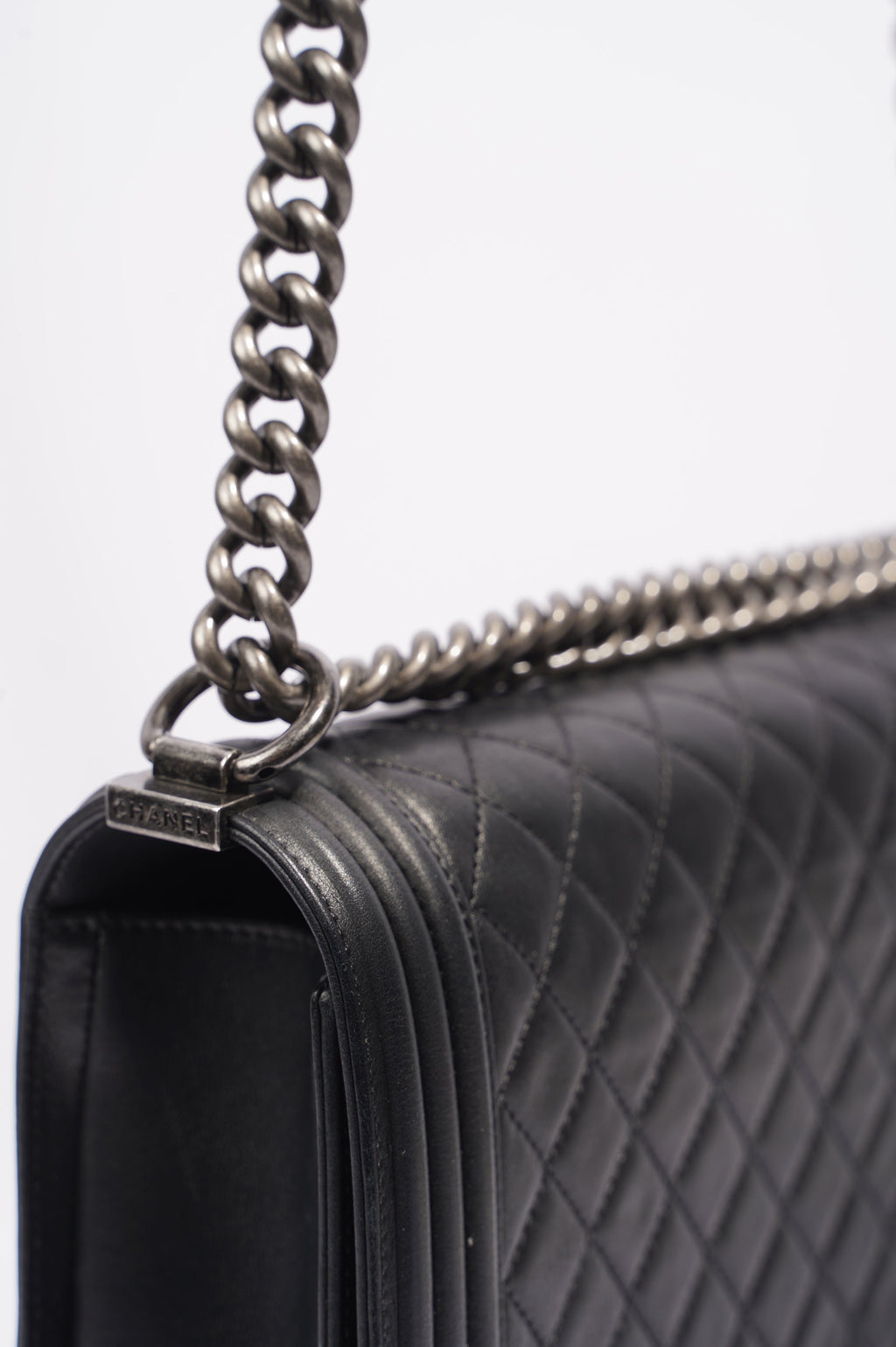 Chanel Boy Bag Black Lambskin Leather