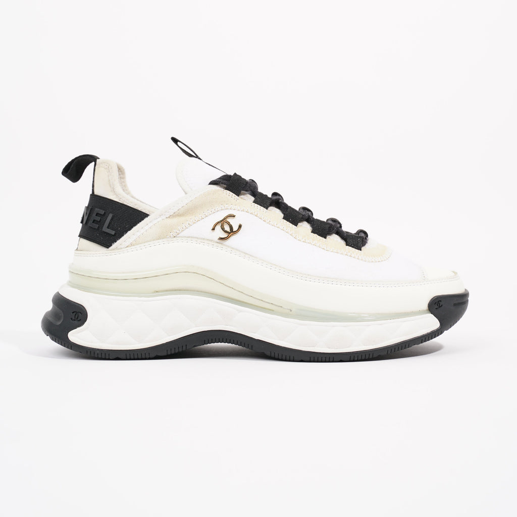 Chanel Womens CC Logo White / Cream EU 38 / UK 5