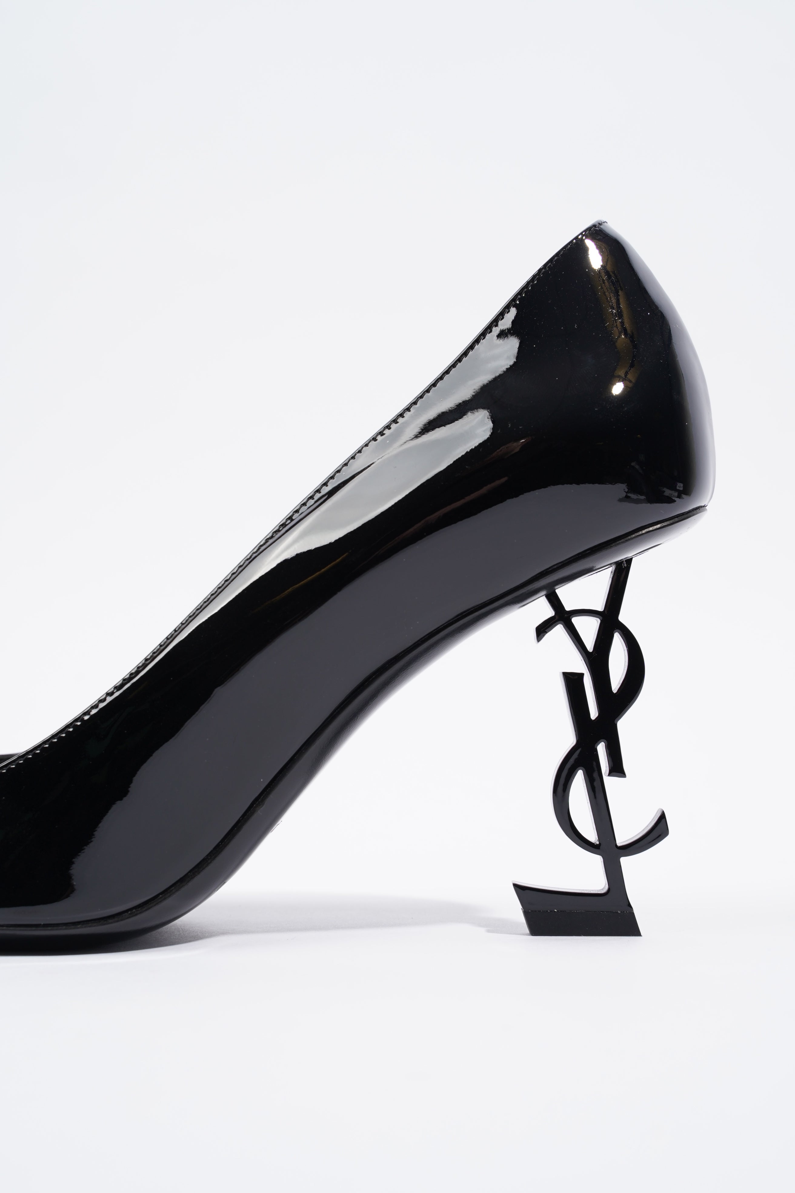 Saint Laurent Opyum Pump 85 Patent Black EU 40 / UK 7