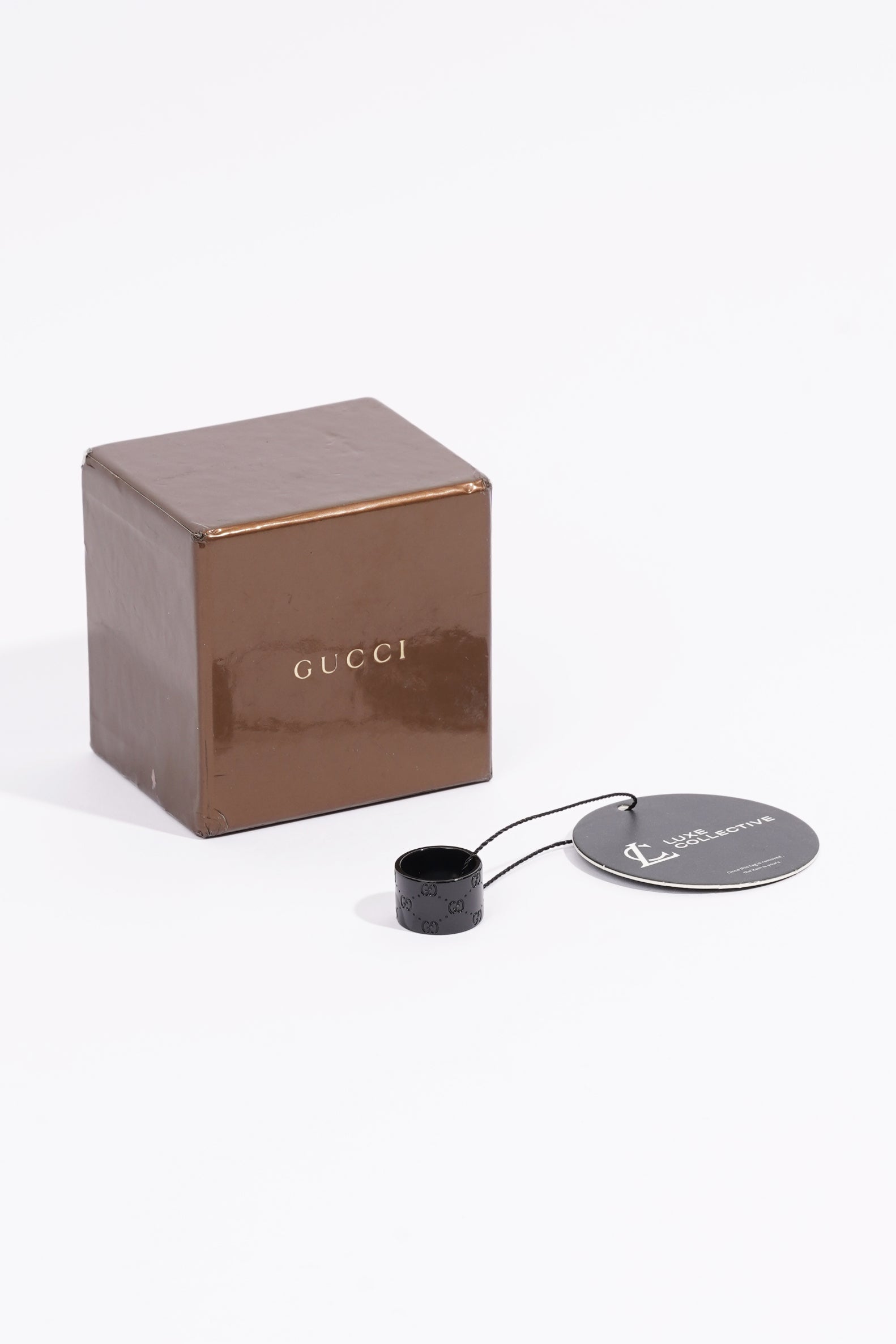 Gucci Icon Ring Black Base Metal 55