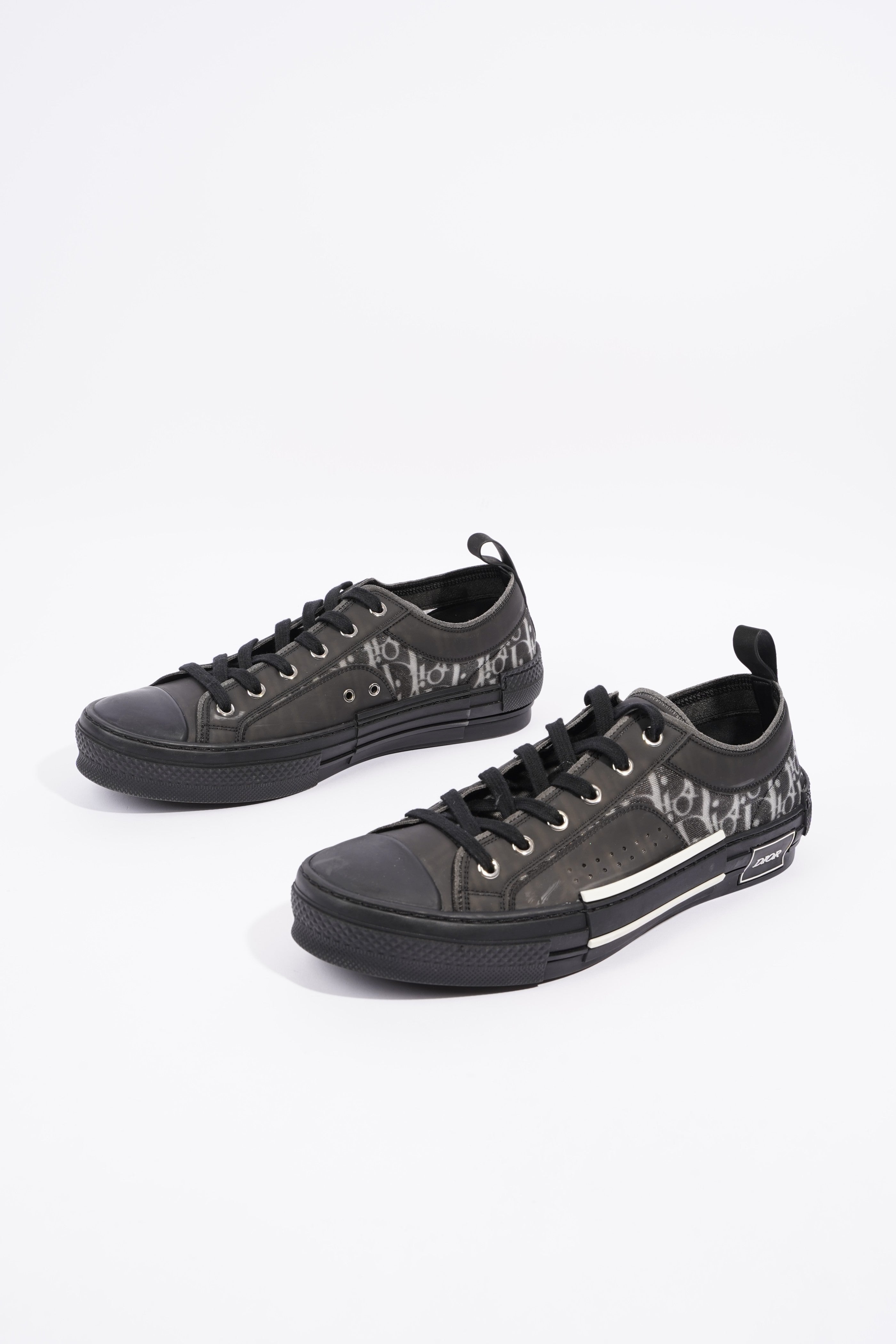 Christian Dior Mens B23 Low Top Sneaker Black EU 42.5 / UK 8.5