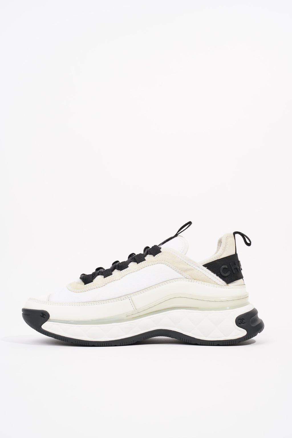 Chanel Womens CC Logo White / Cream EU 38 / UK 5