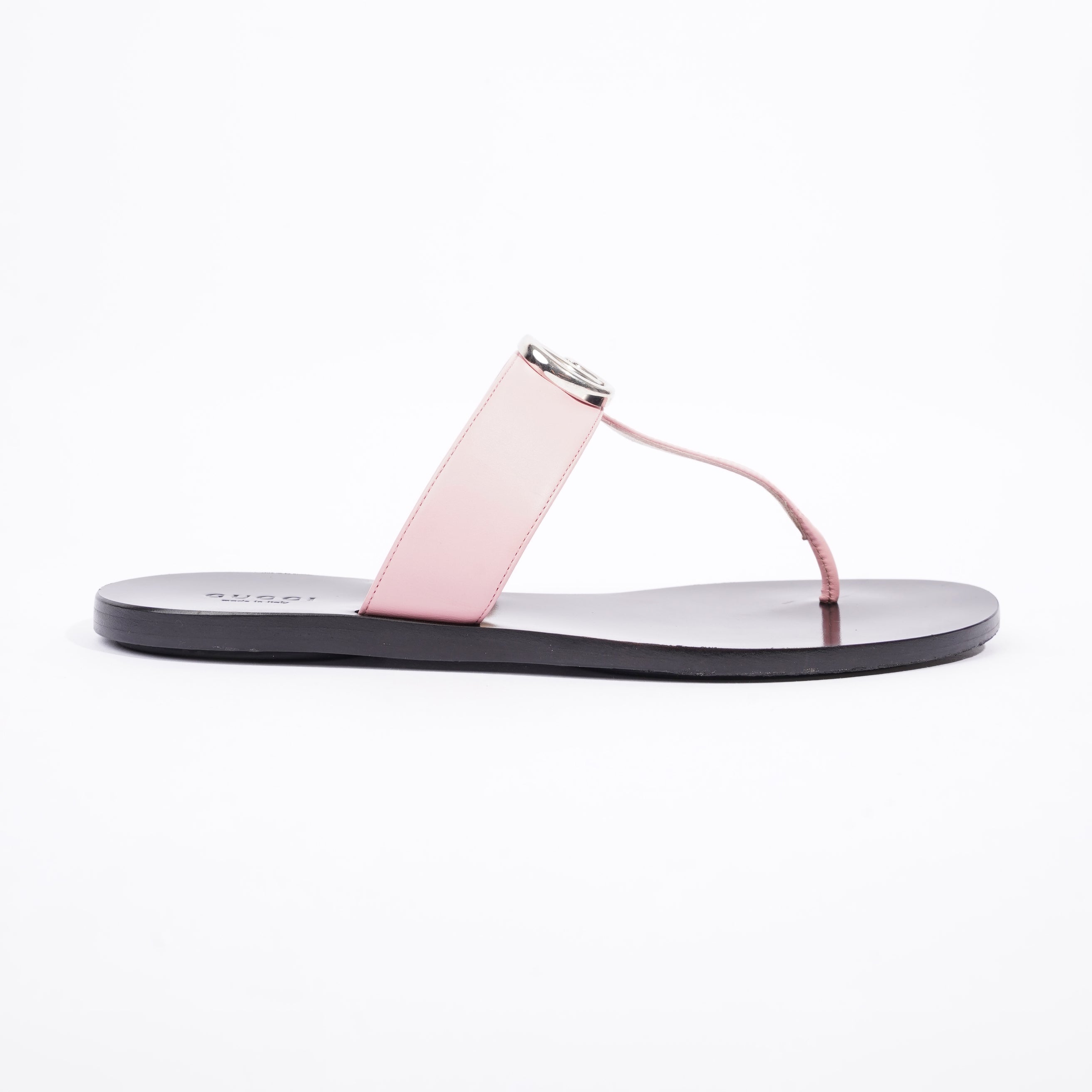 Gucci Womens Thong Sandal Black / Pink EU 38.5 / UK 5.5