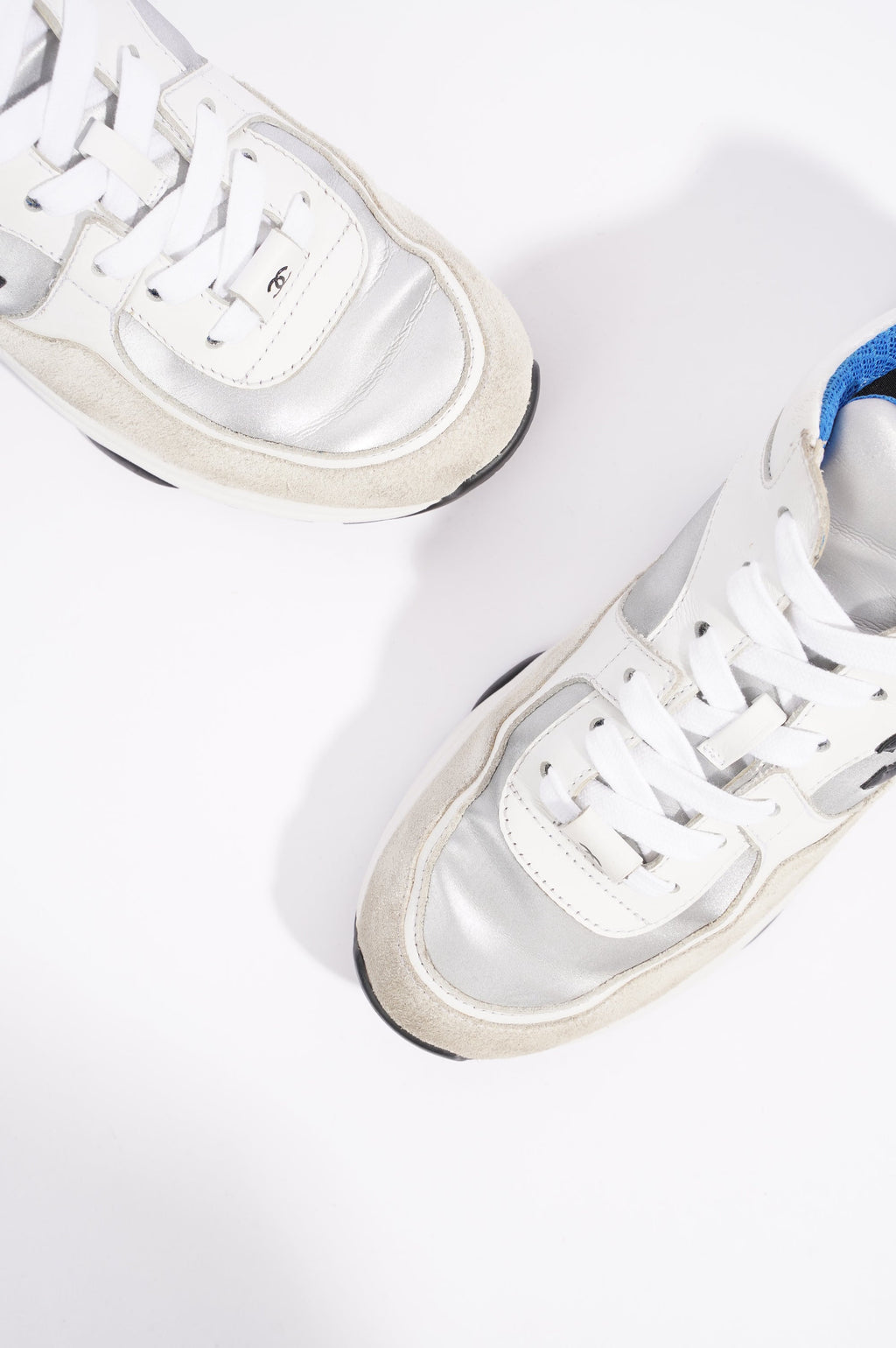 Chanel Womens CC Logo White / Black / Blue EU 36.5 / UK 3.5