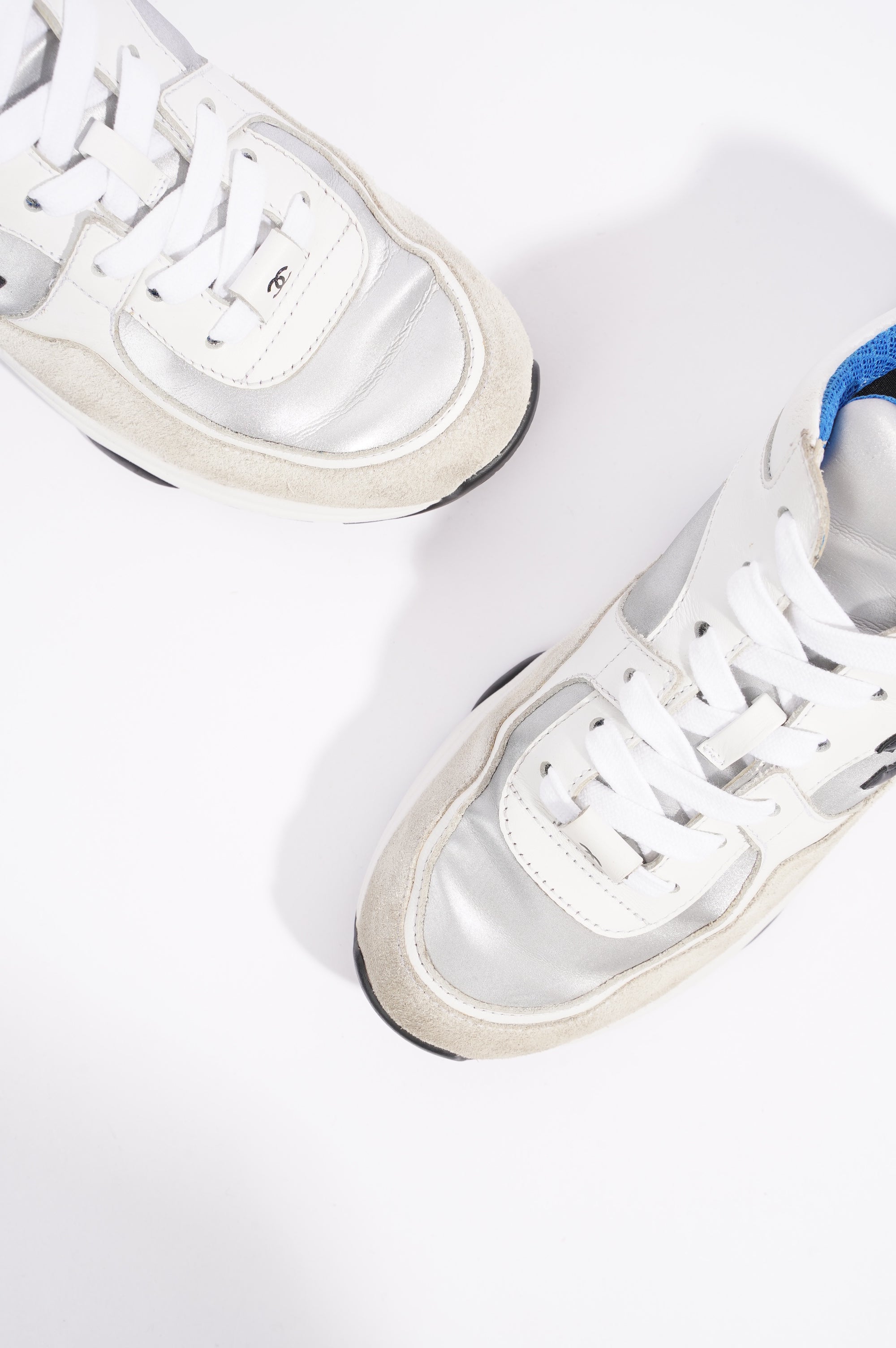Chanel Womens CC Logo White / Black / Blue EU 36.5 / UK 3.5
