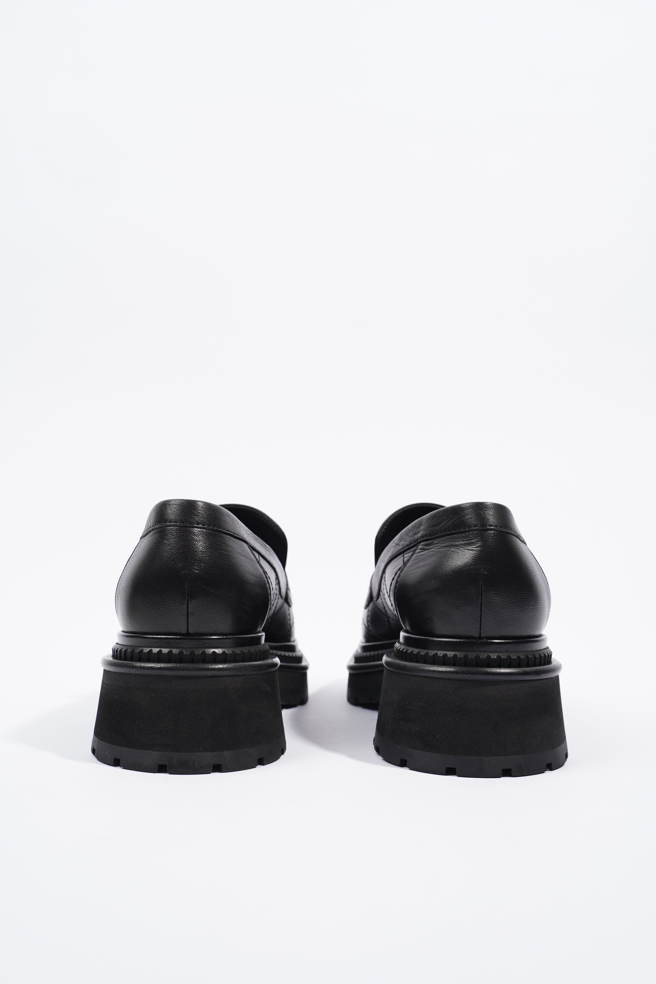 Chanel Moccasins Black Leather EU 38 / UK 5