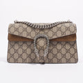 Gucci Womens Dionysus GG Rectangular Bag Supreme Canvas Small