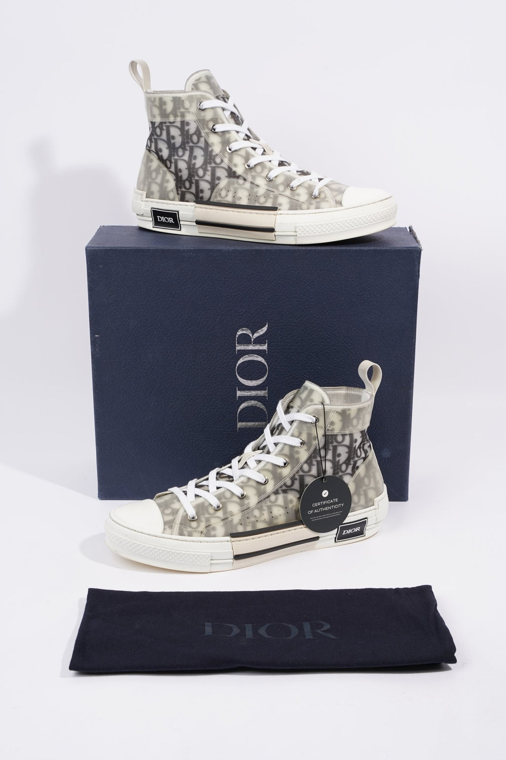 Dior Mens B23 High Tops White EU 43 / UK 9