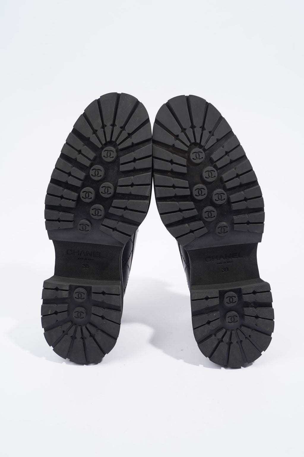 Chanel Moccasins Black Leather EU 38 / UK 5