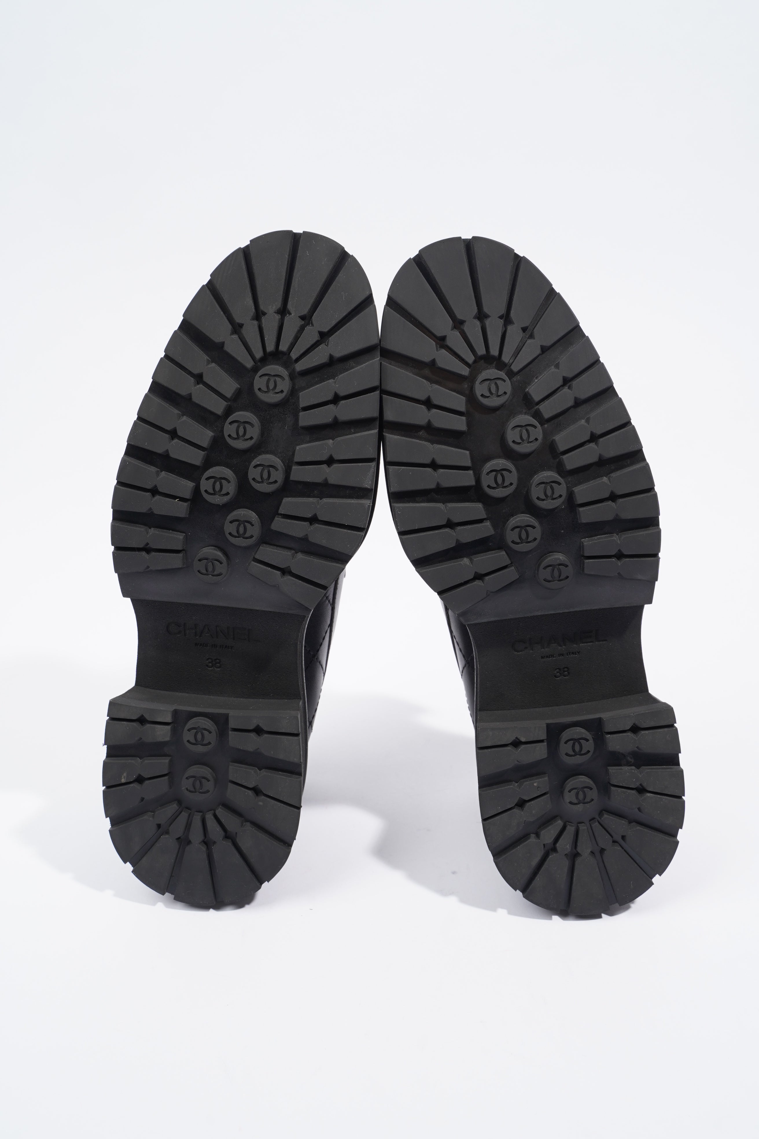 Chanel Moccasins Black Leather EU 38 / UK 5