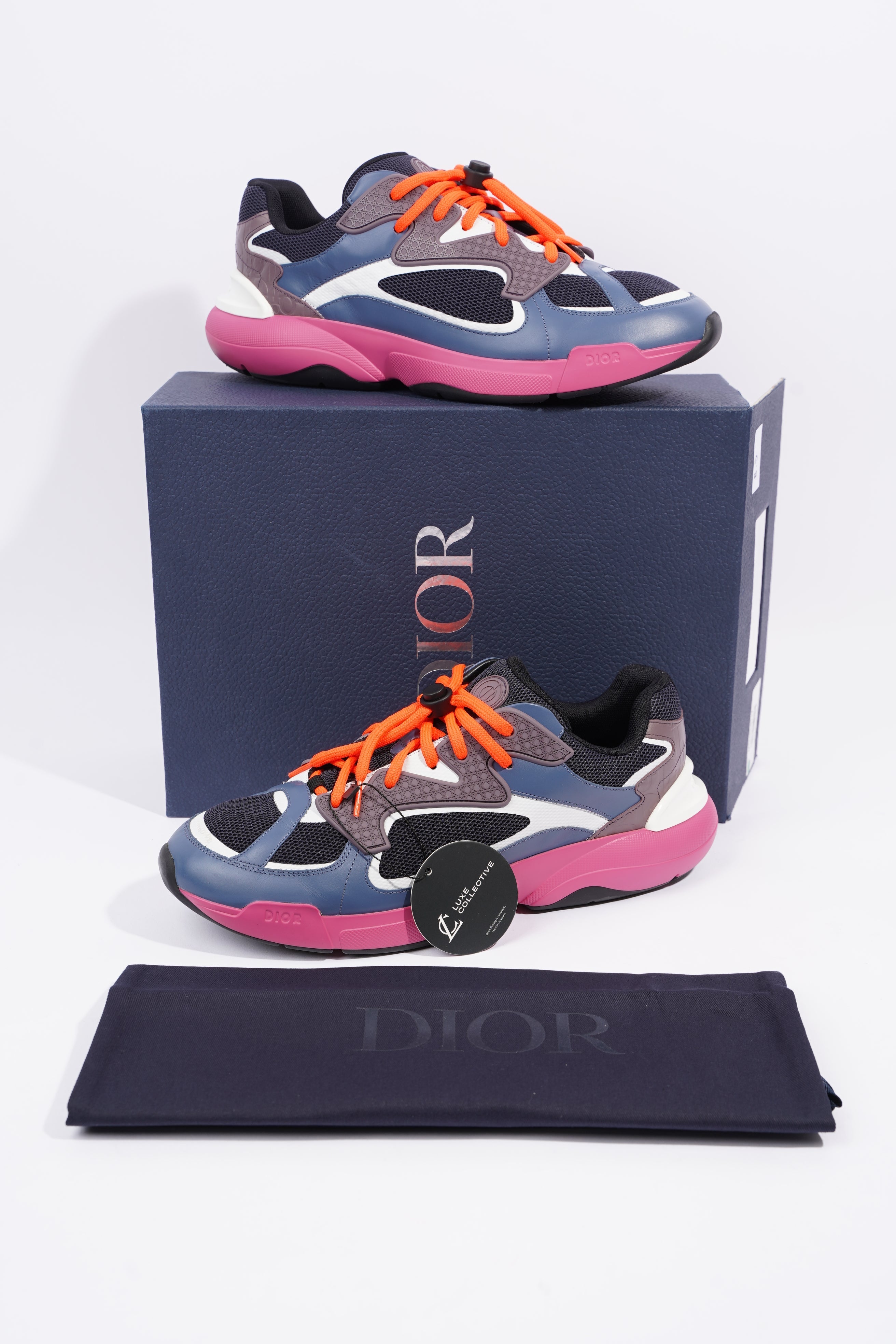 Christian Dior Mens B24 Blue / Pink / White EU 44 / UK 10