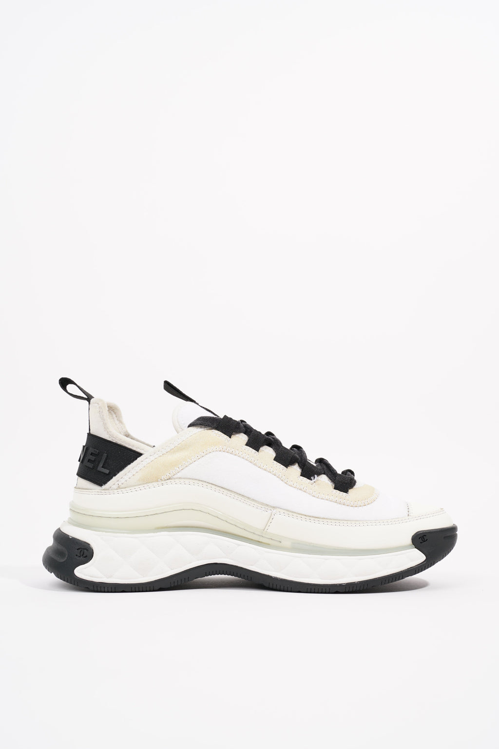 Chanel Womens CC Logo White / Cream EU 38 / UK 5