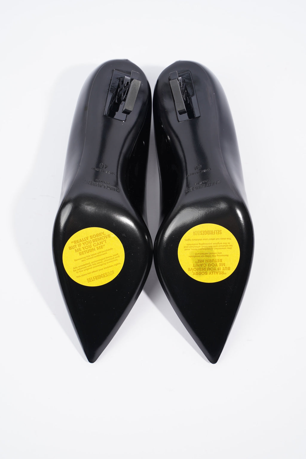 Saint Laurent Opyum Pump 85 Patent Black EU 40 / UK 7
