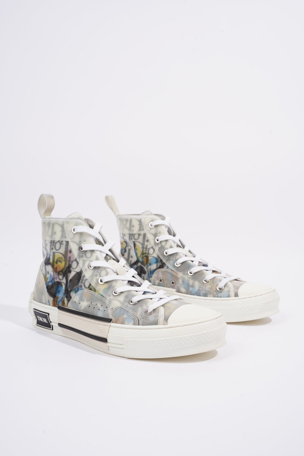 Christian Dior Womens B23 Sneaker White / Black / Multi EU 40 / UK 7