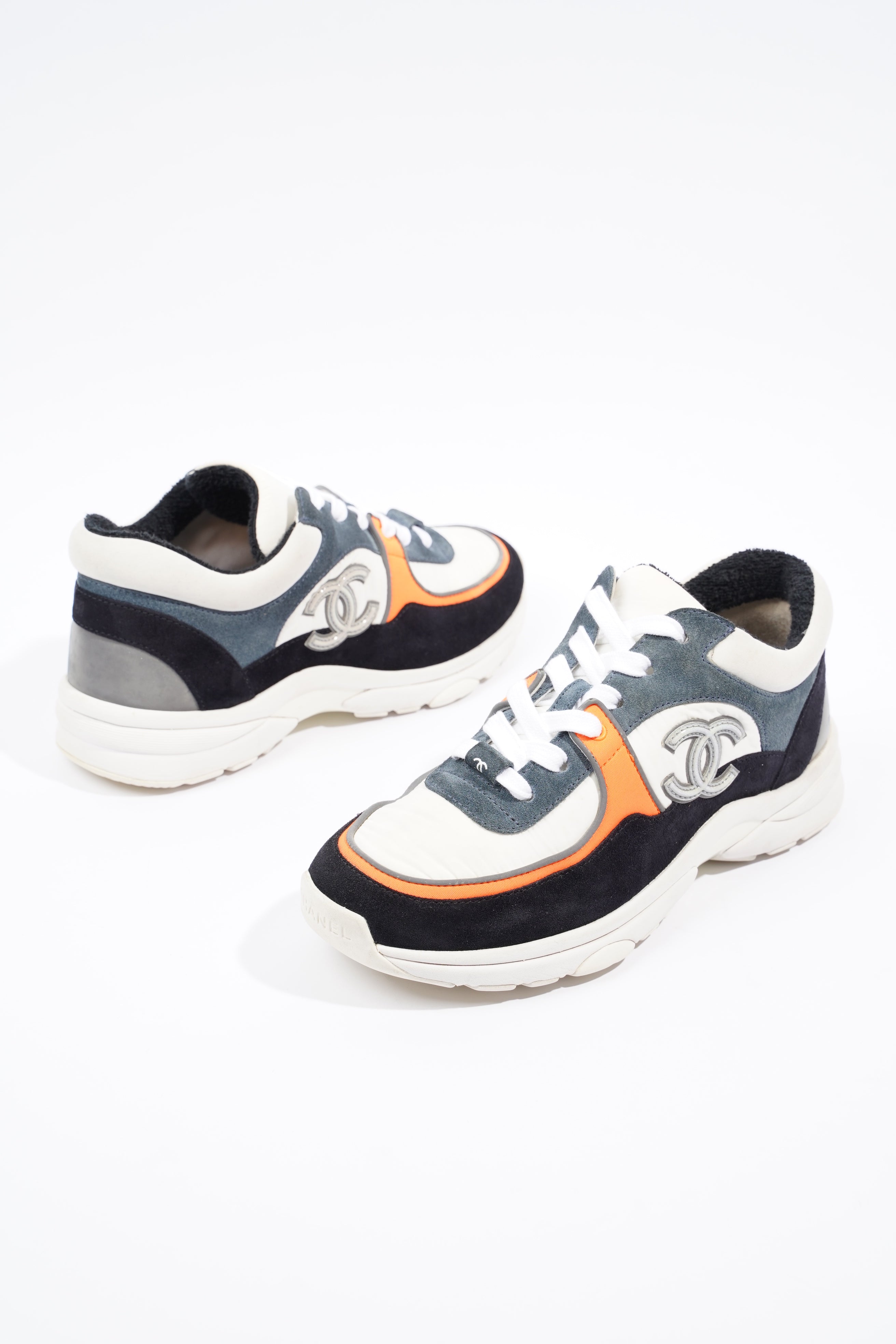 Chanel CC Runner White / Black / Orange EU 37 / UK 4