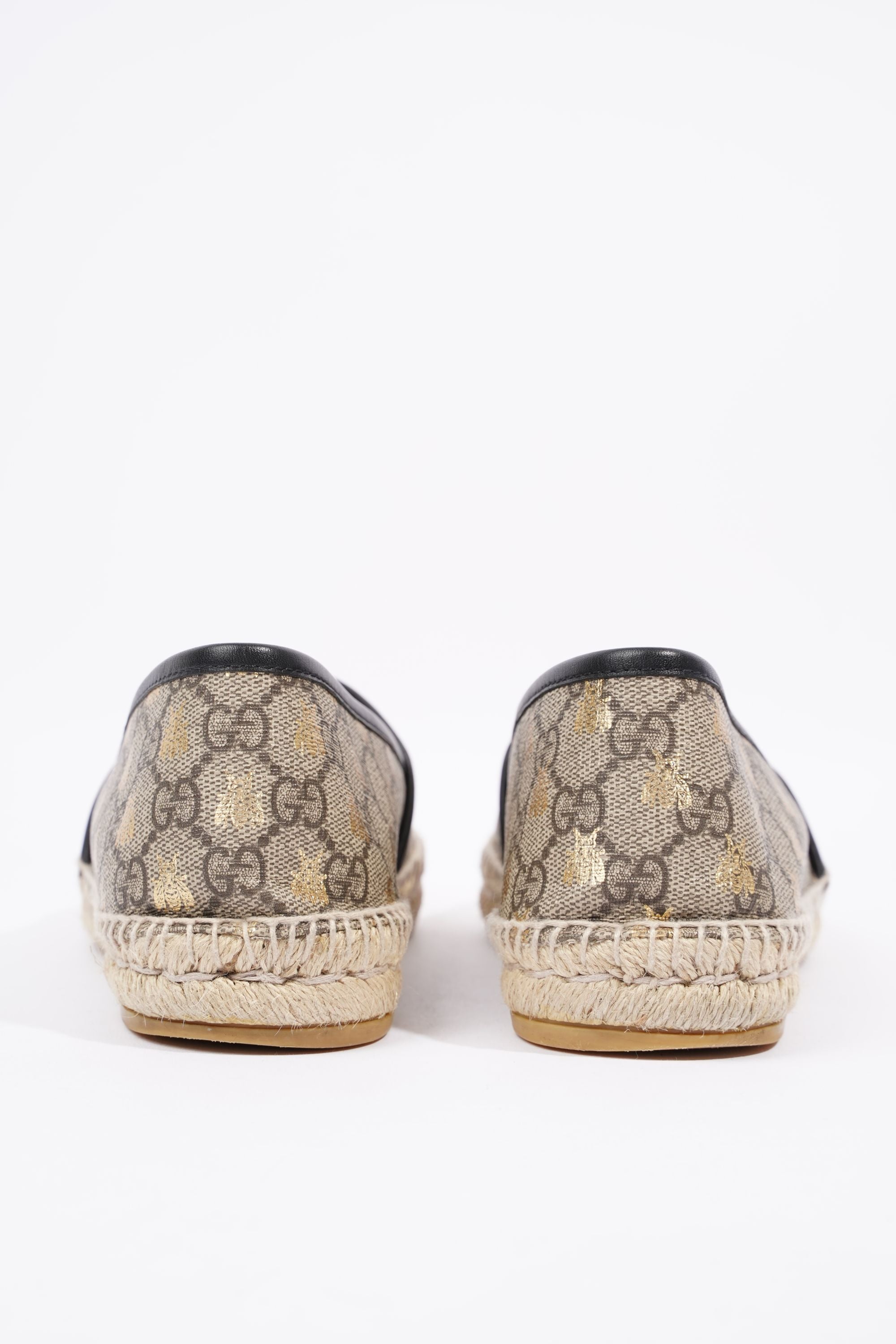 Gucci Mens Bee Espadrilles Beige / Gold EU 42 / UK 8