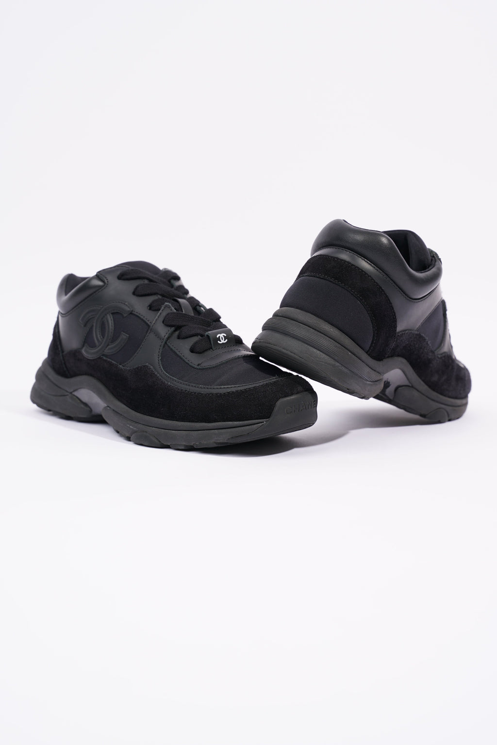 Chanel Womens CC Logo Black EU 37 / UK 4
