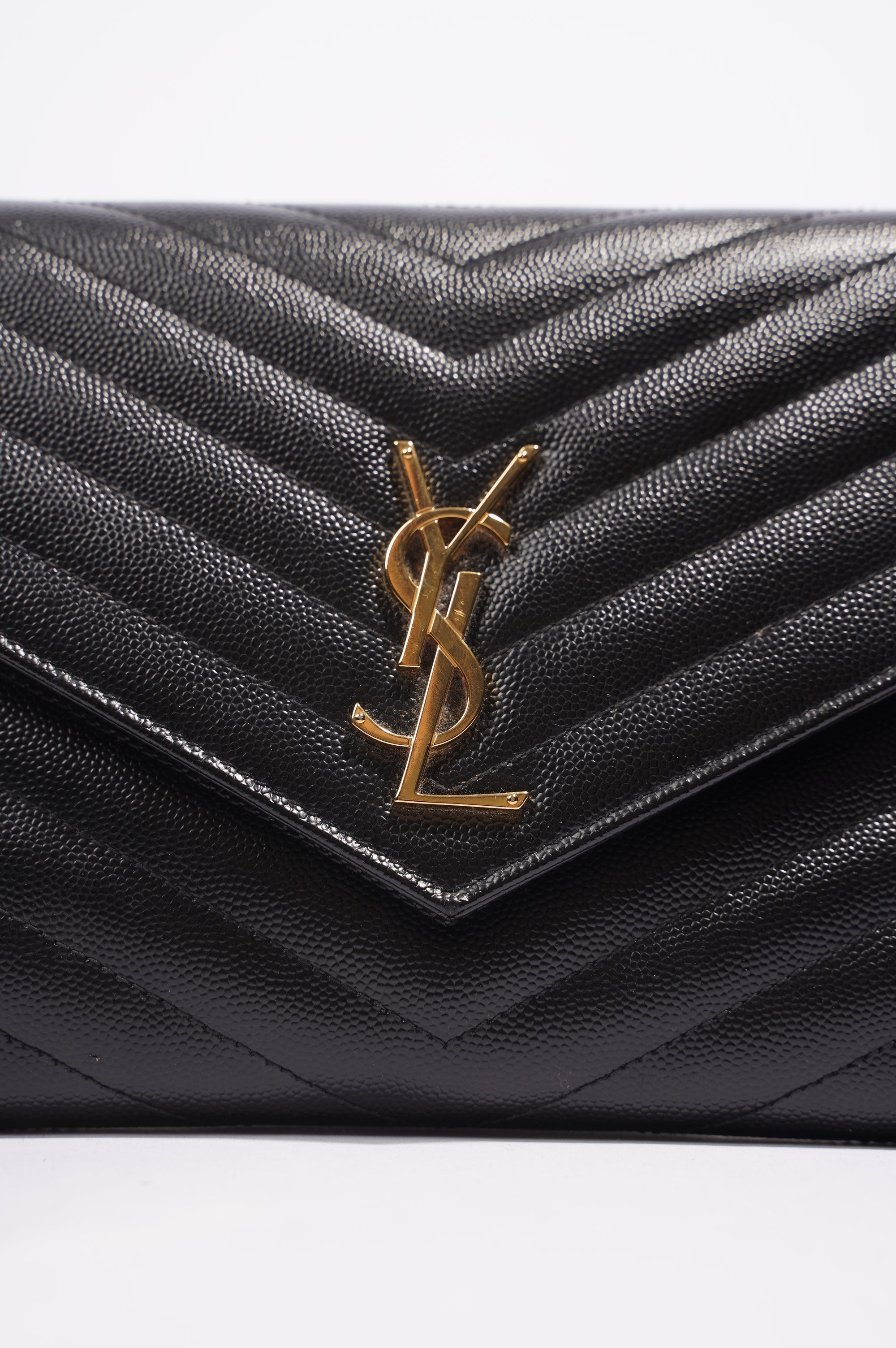 Saint Laurent Womens Envelope Wristlet Clutch
